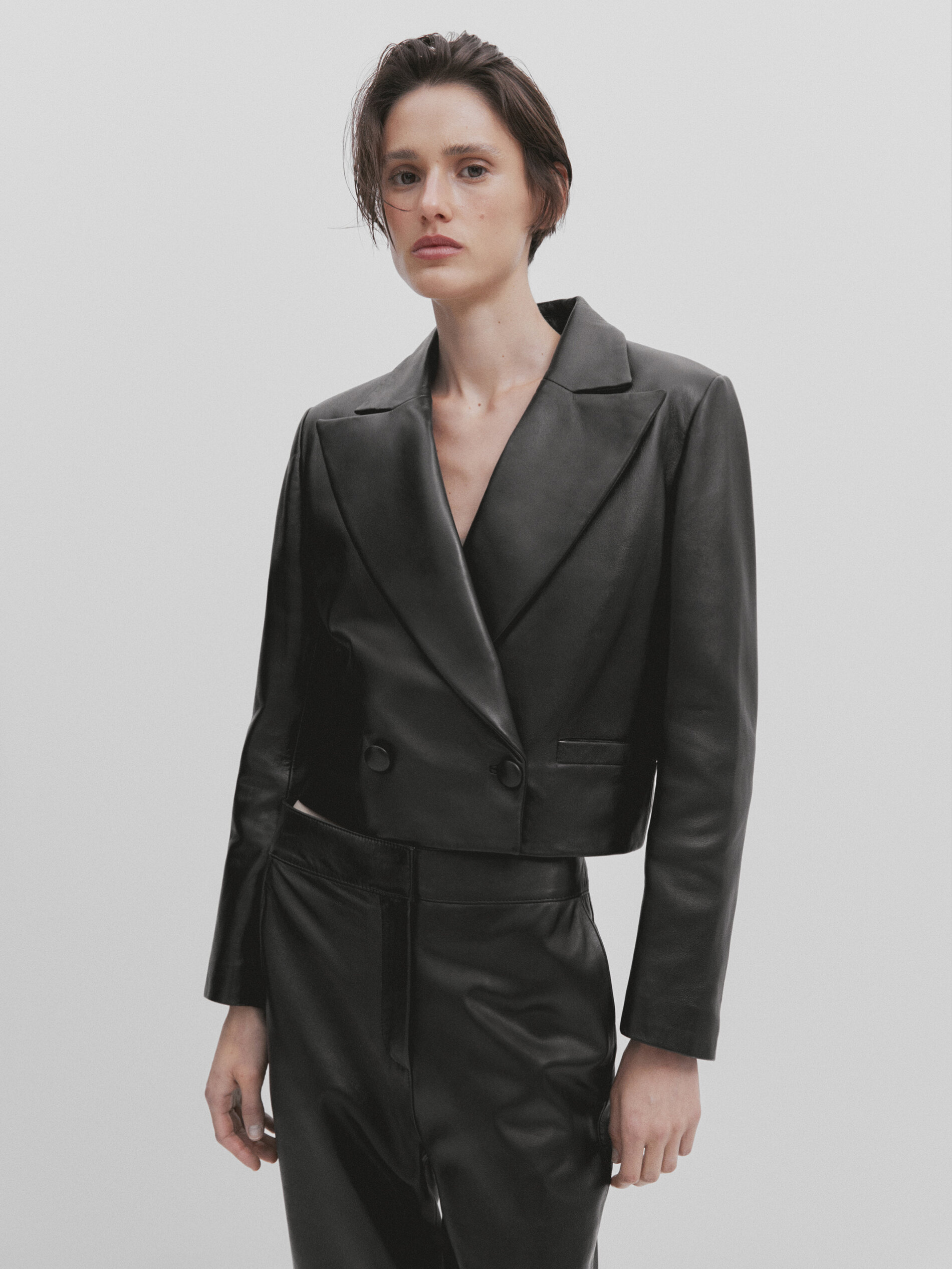 Pantalon cuir massimo hot sale dutti