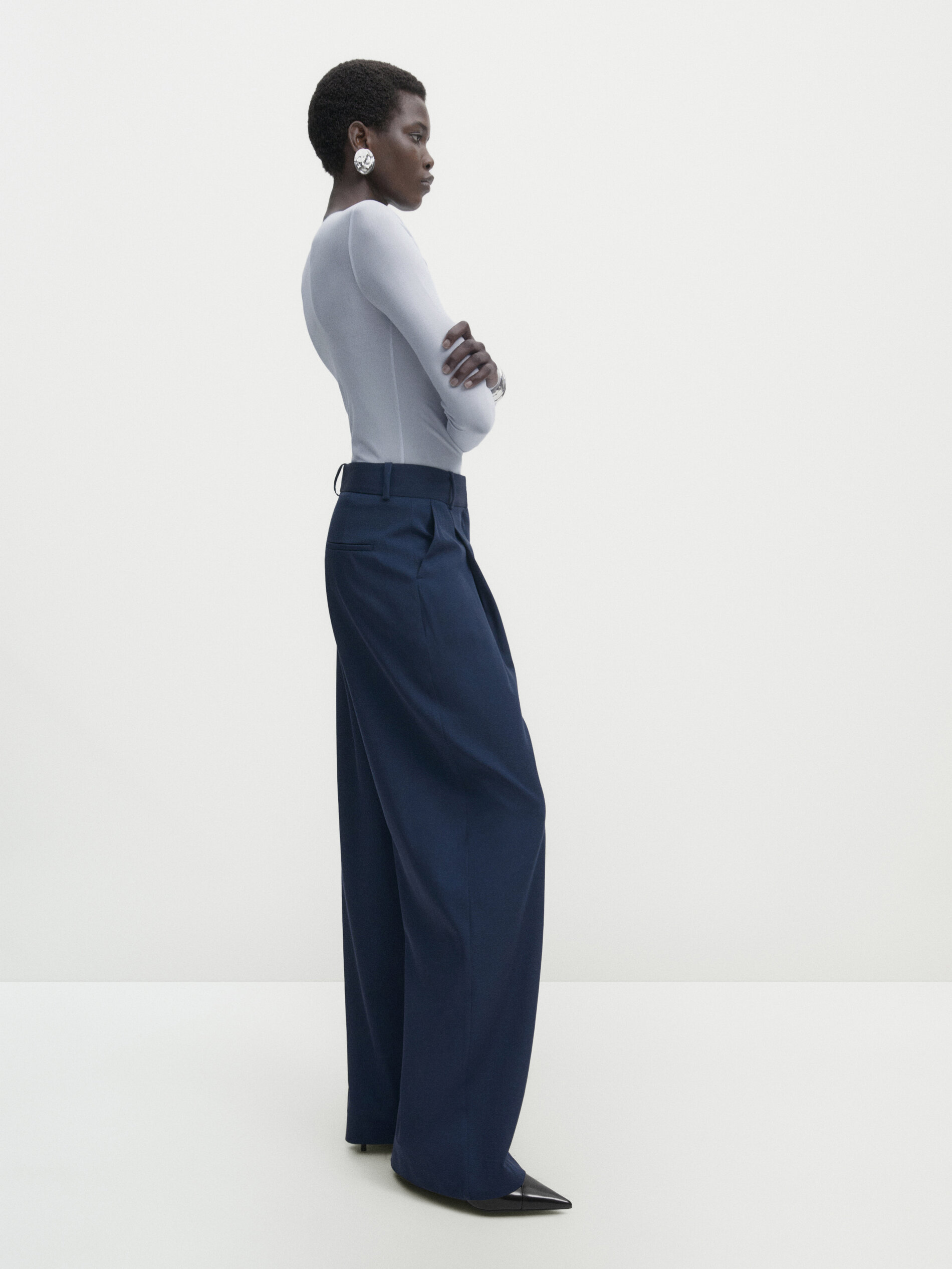 Massimo dutti store wide leg trousers