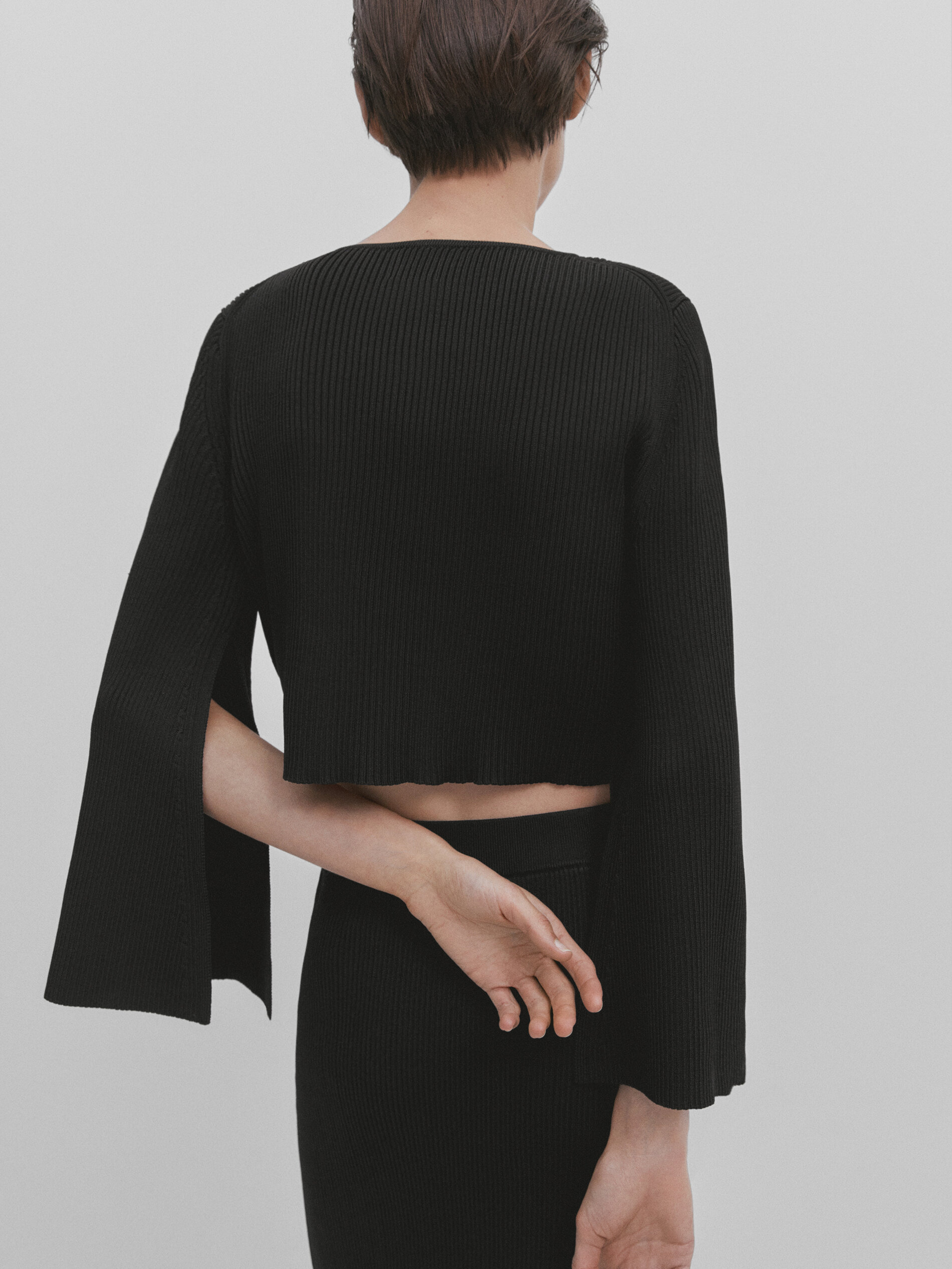 Open sleeve cardigan discount