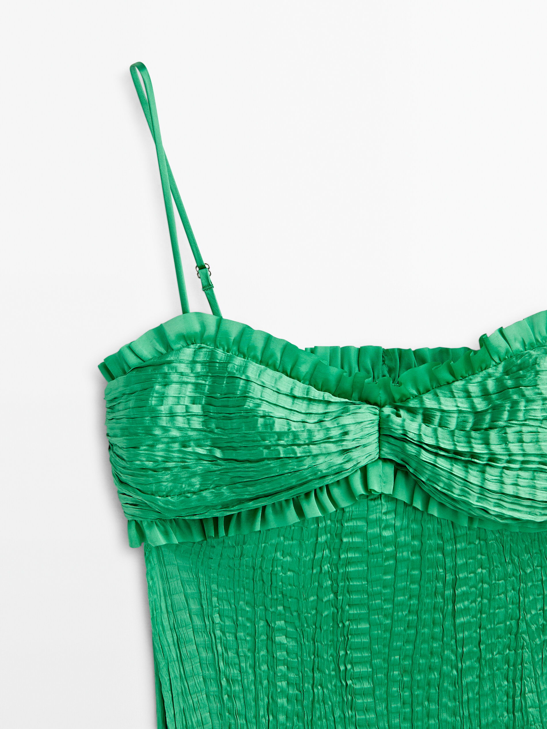 Massimo dutti pleated dress shop