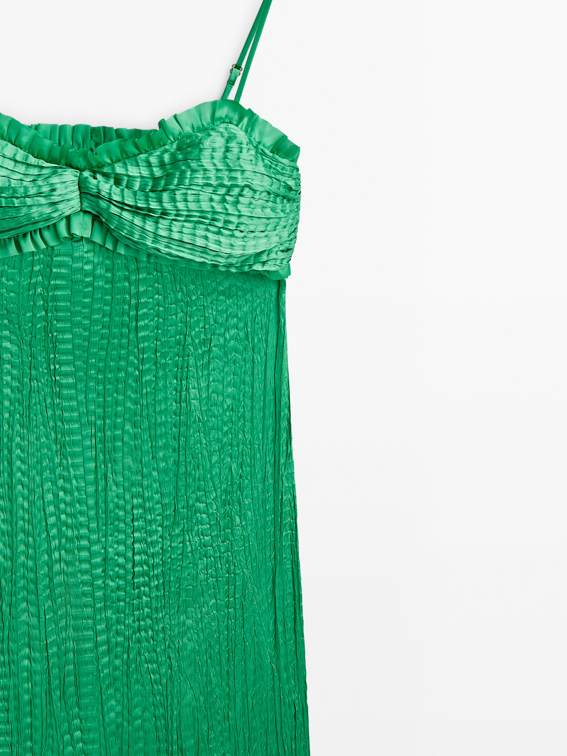 Massimo dutti two deals tone pleated dress