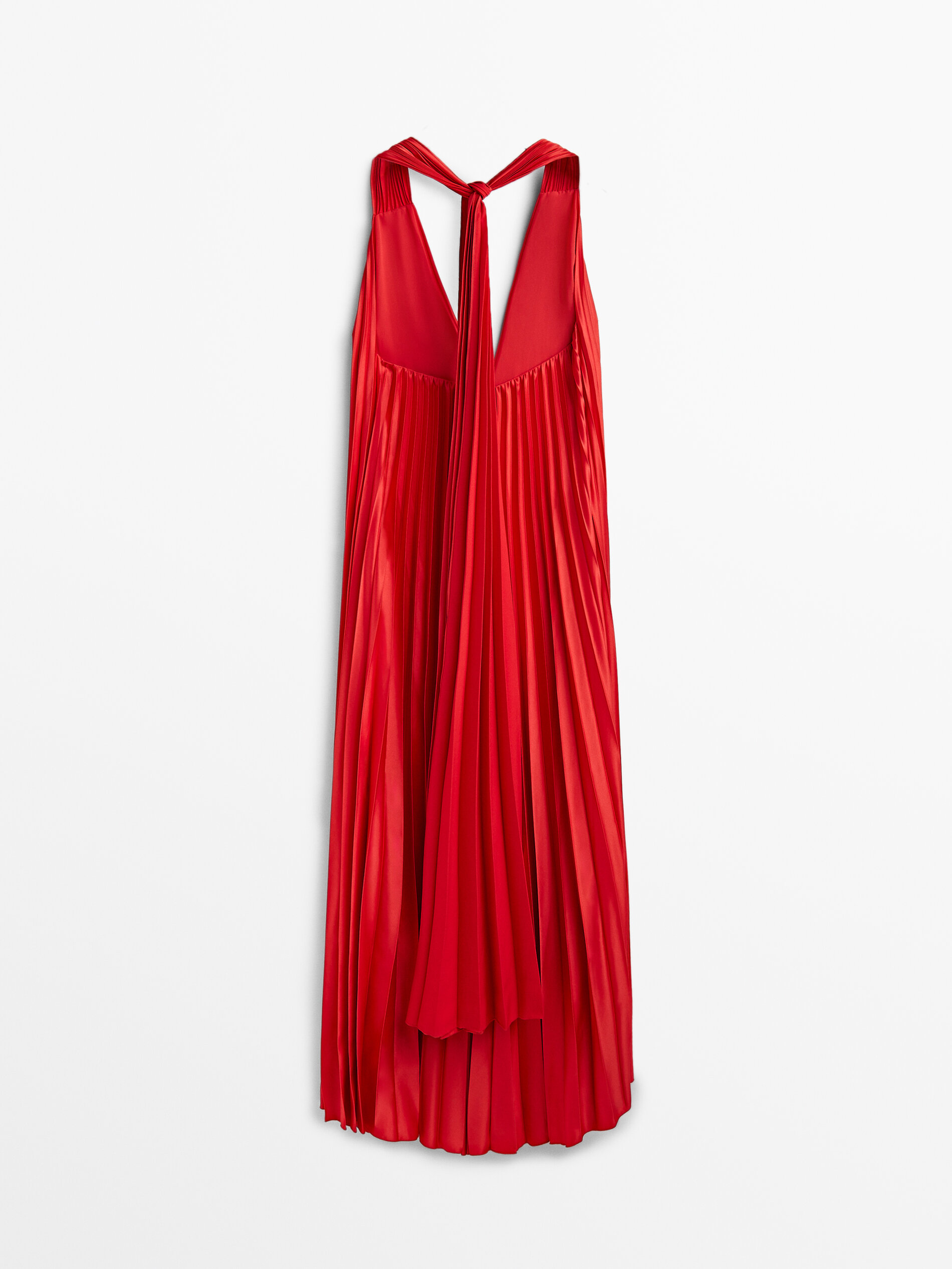Vestido plisado massimo sale dutti
