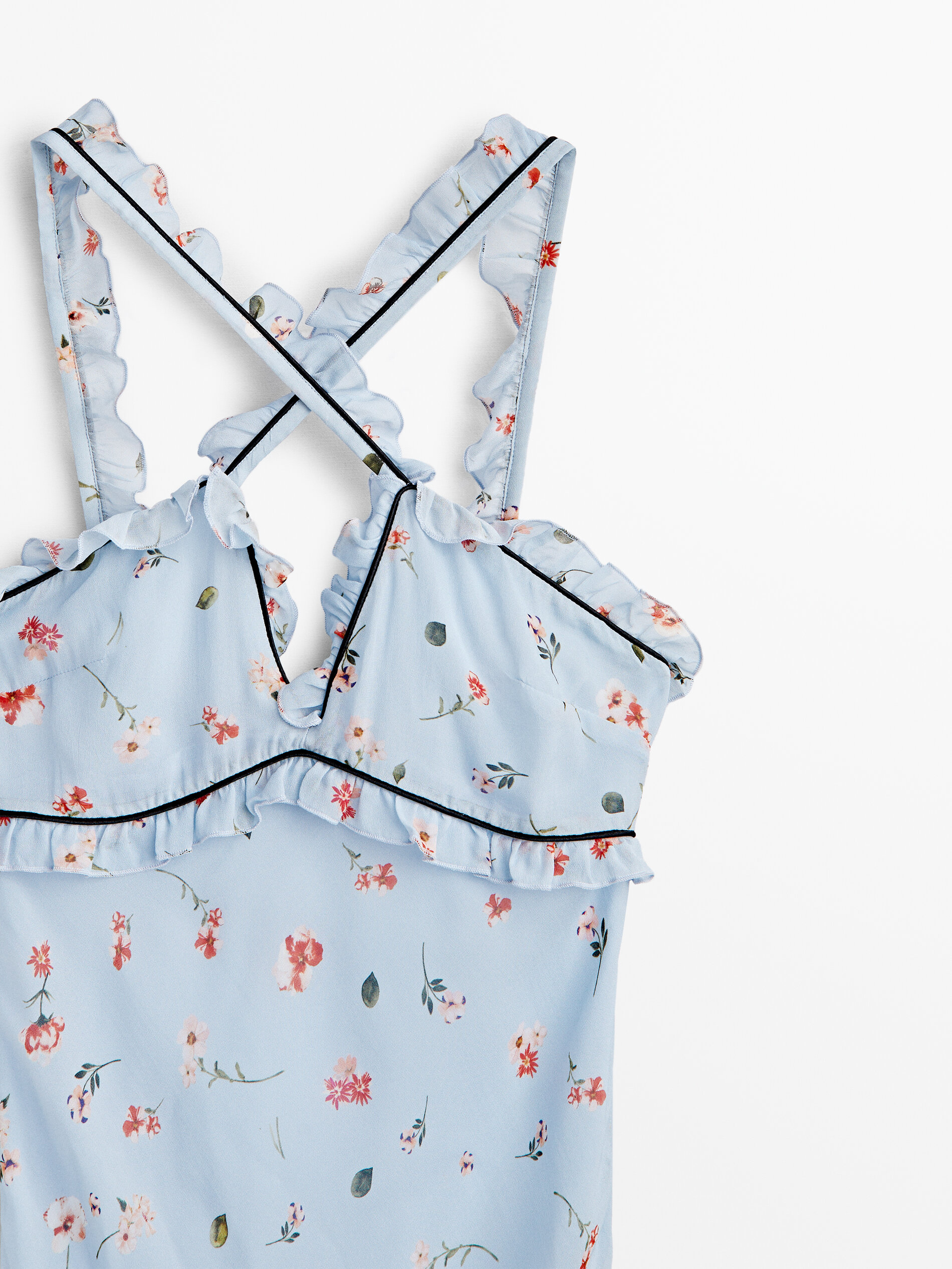 Floral print dress massimo dutti shop