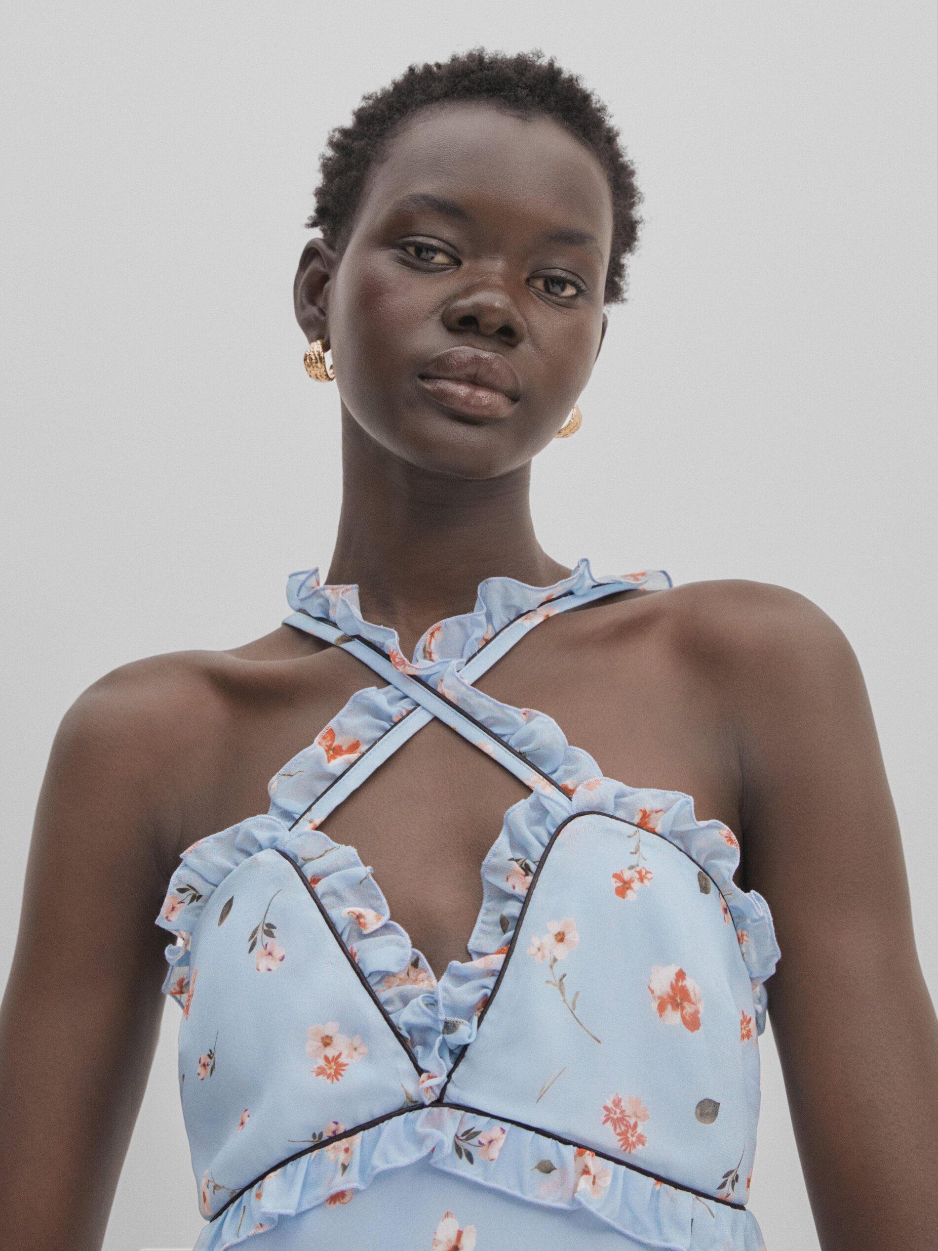 Strappy clearance floral dress