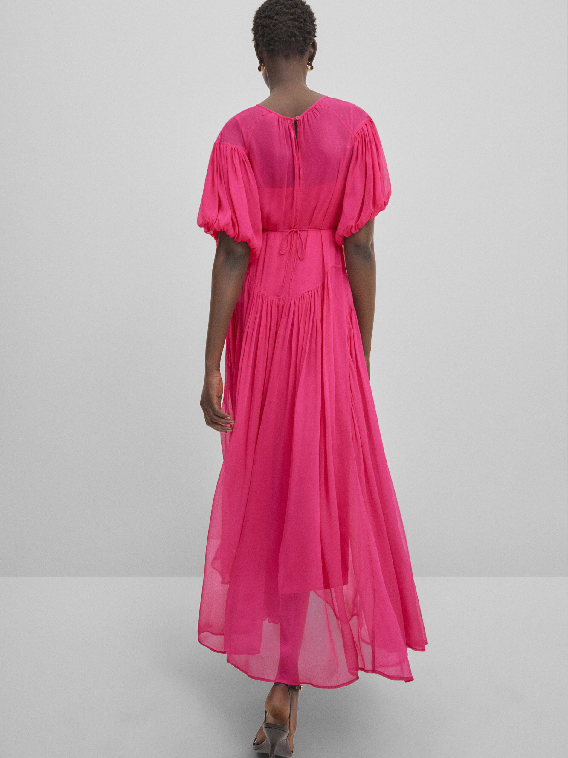 Massimo dutti vestidos compridos new arrivals