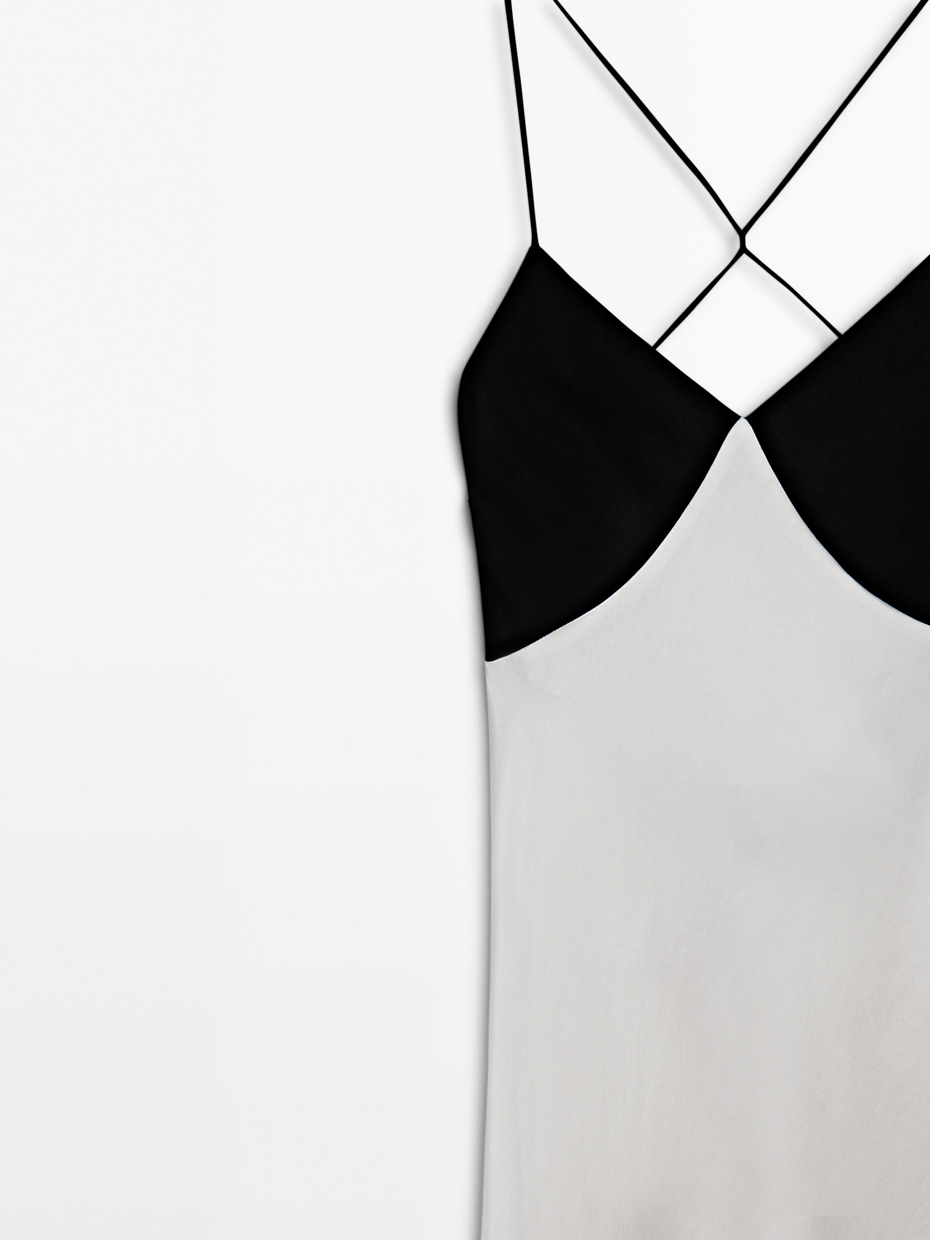 Massimo dutti black deals and white dress