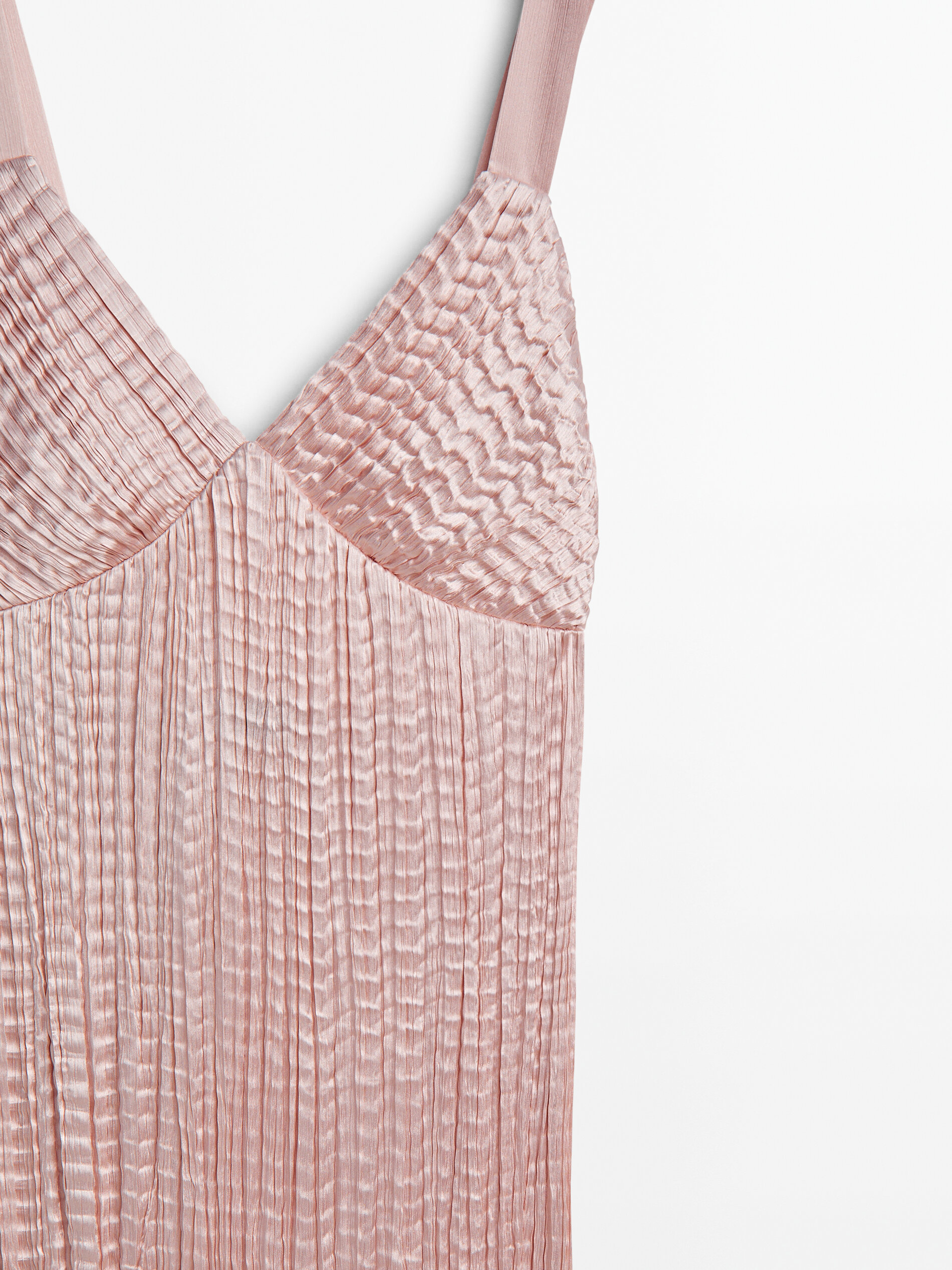 Vestido plissado massimo hotsell dutti