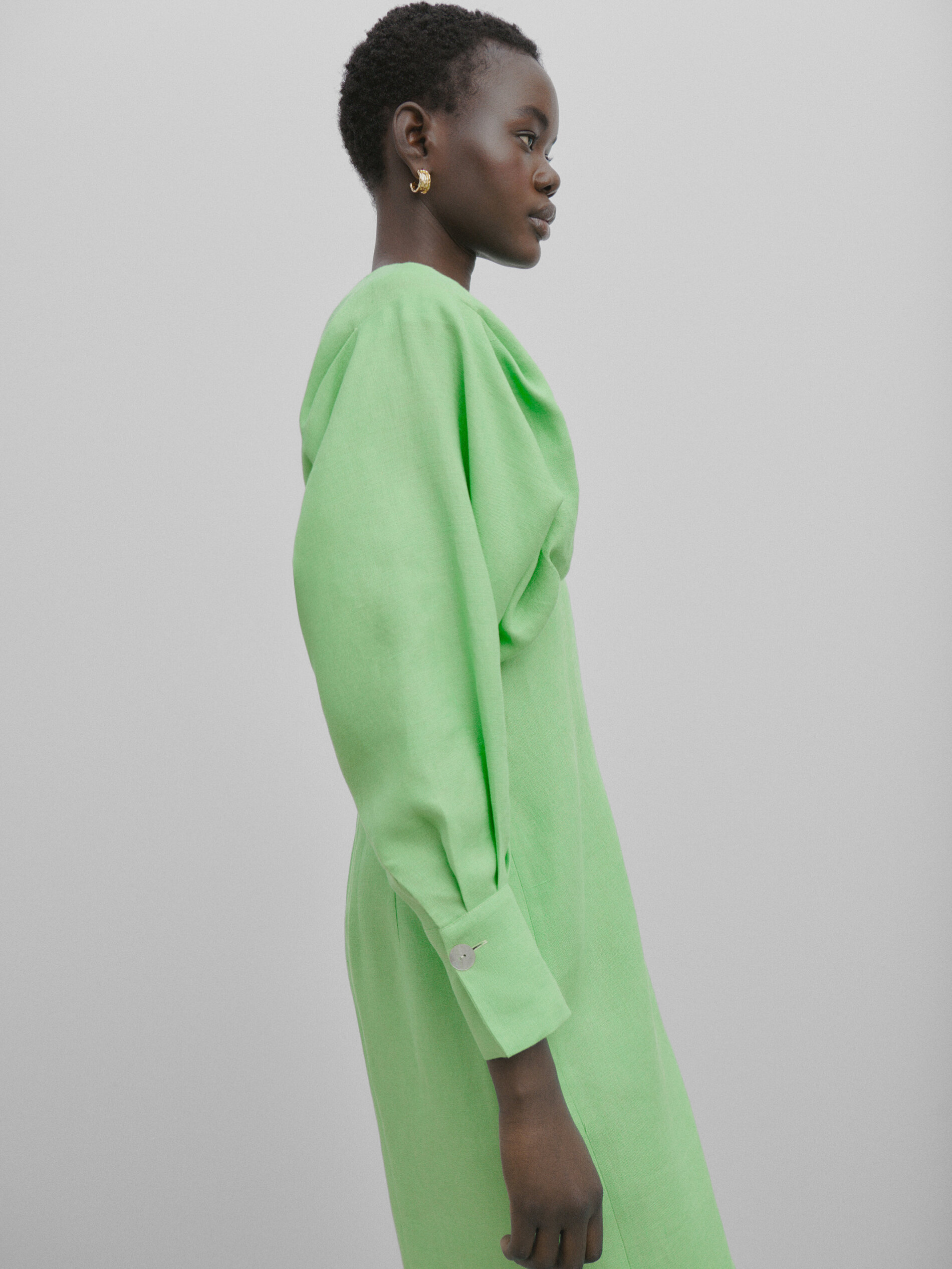 Vestido verde massimo dutti new arrivals