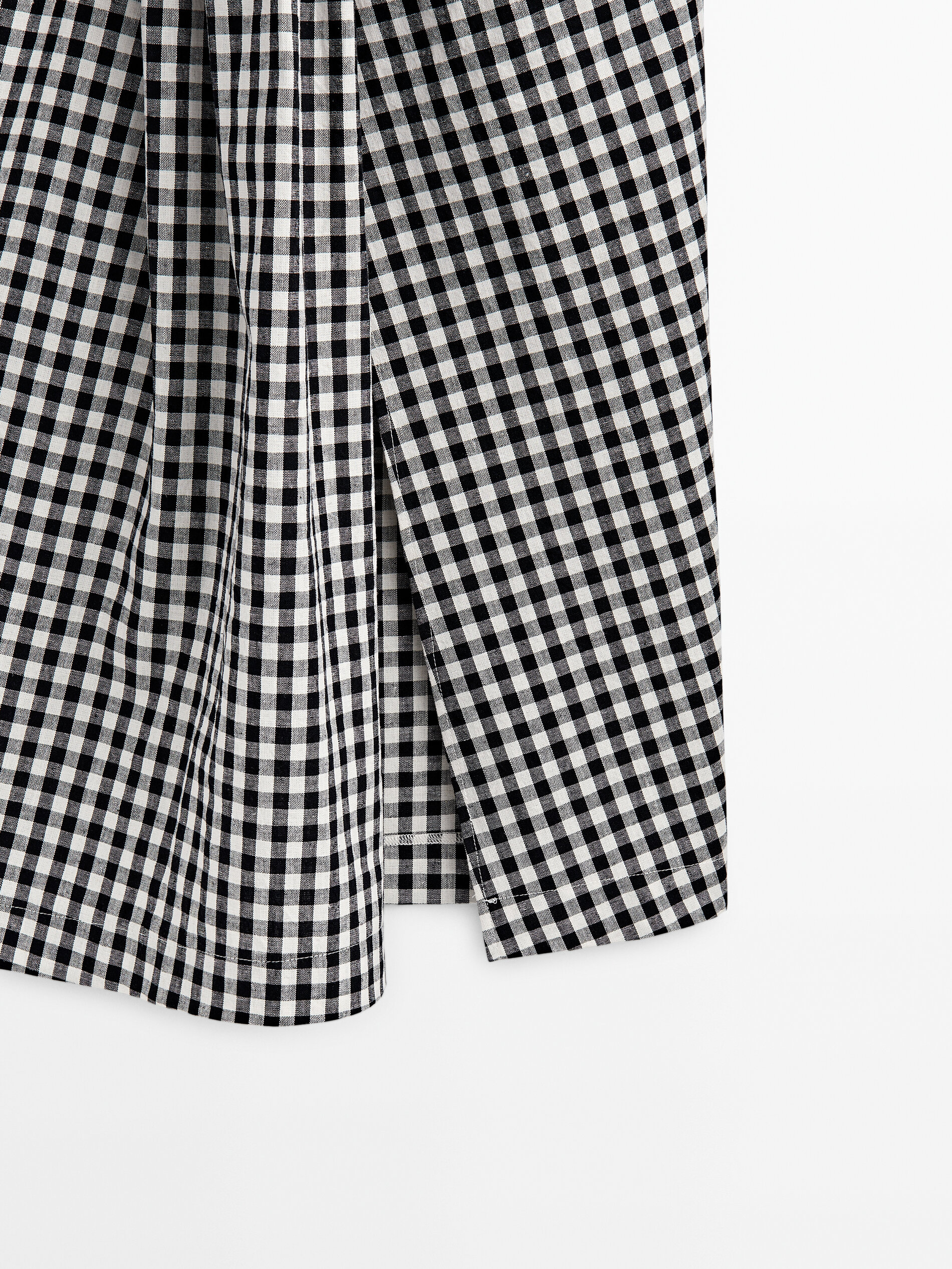 Gingham hotsell skirt midi
