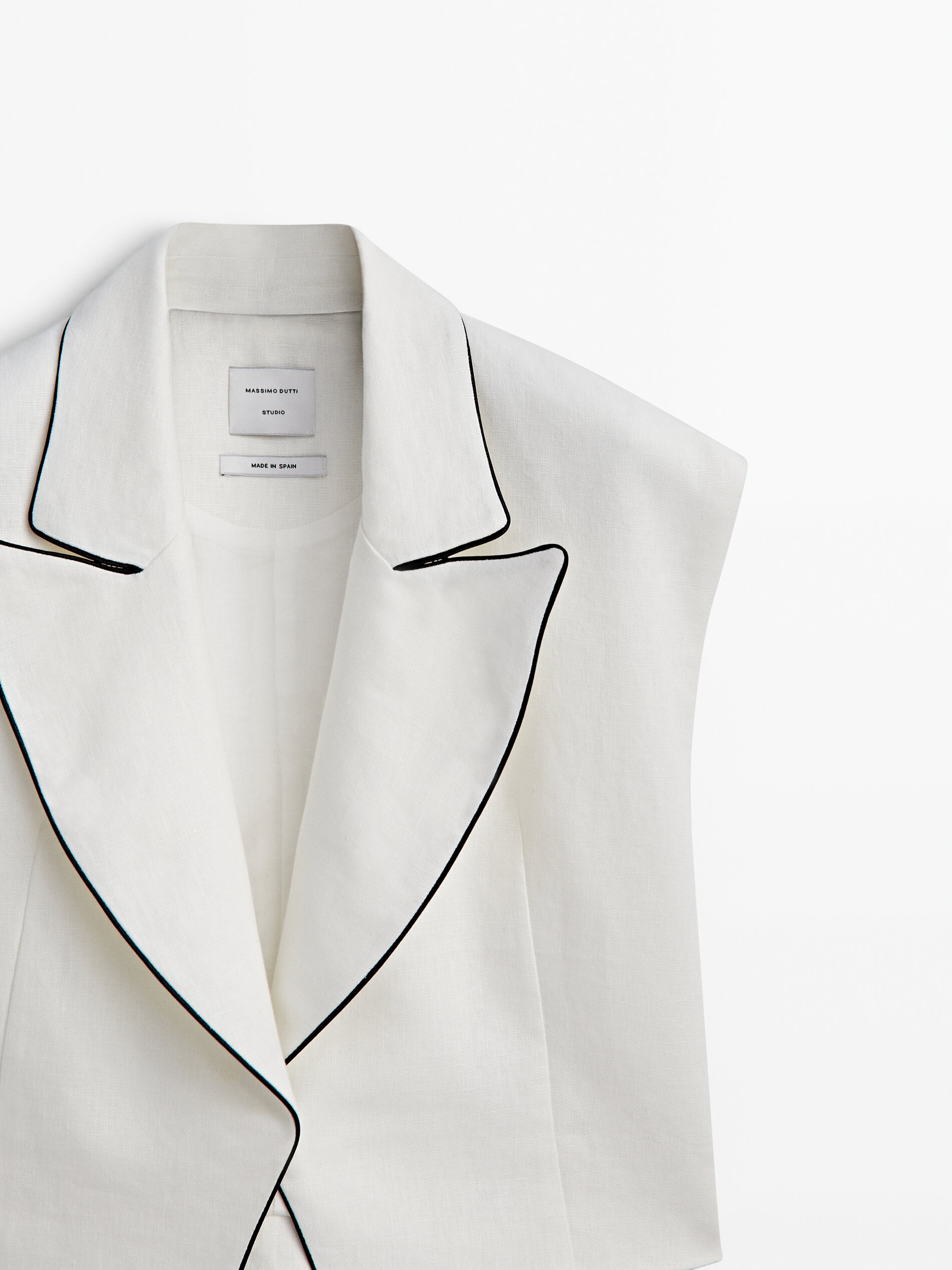Massimo dutti sleeveless jacket store