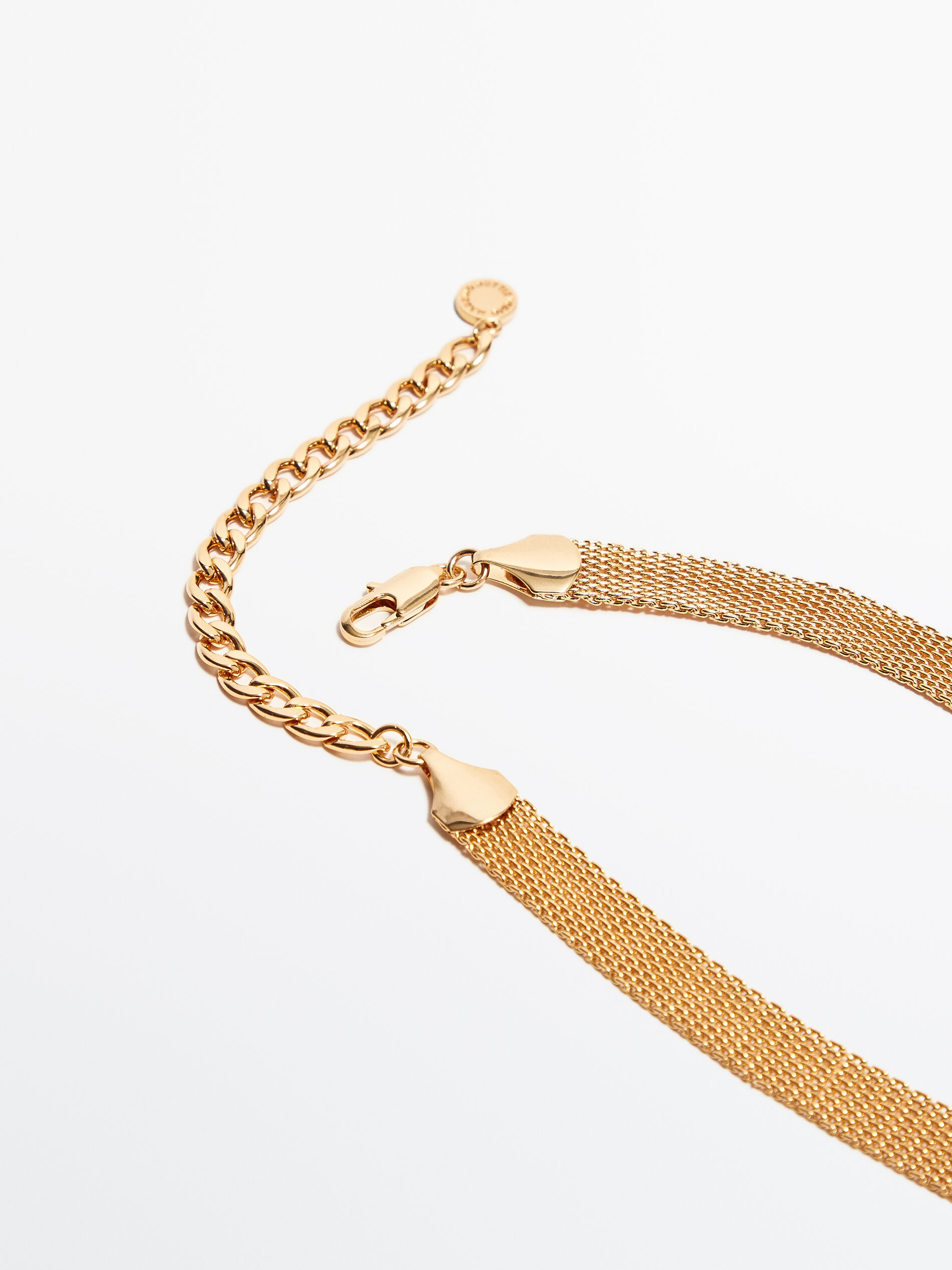 Golden choker necklace Gold Accessories Massimo Dutti