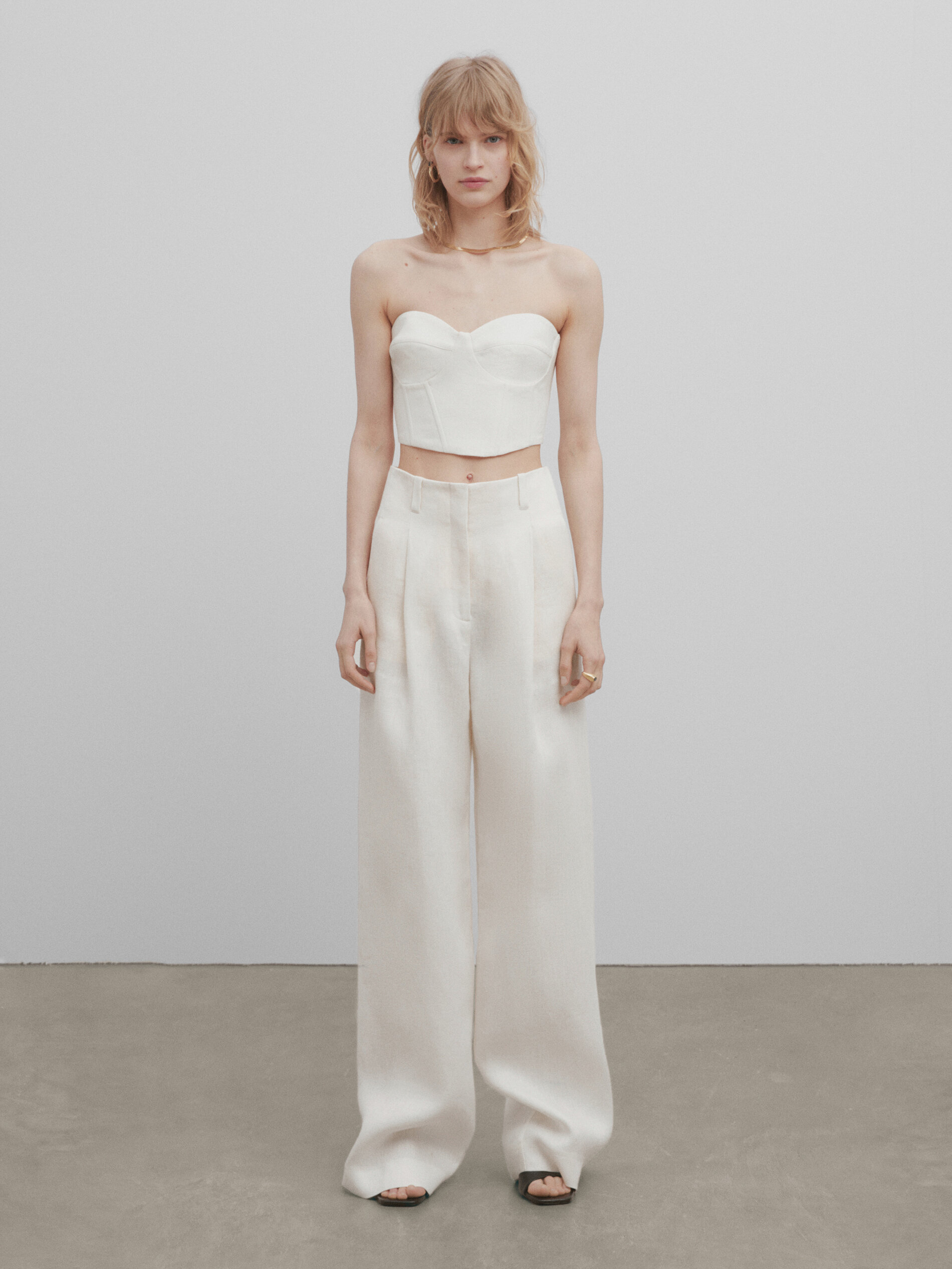 Massimo dutti palazzo trousers top