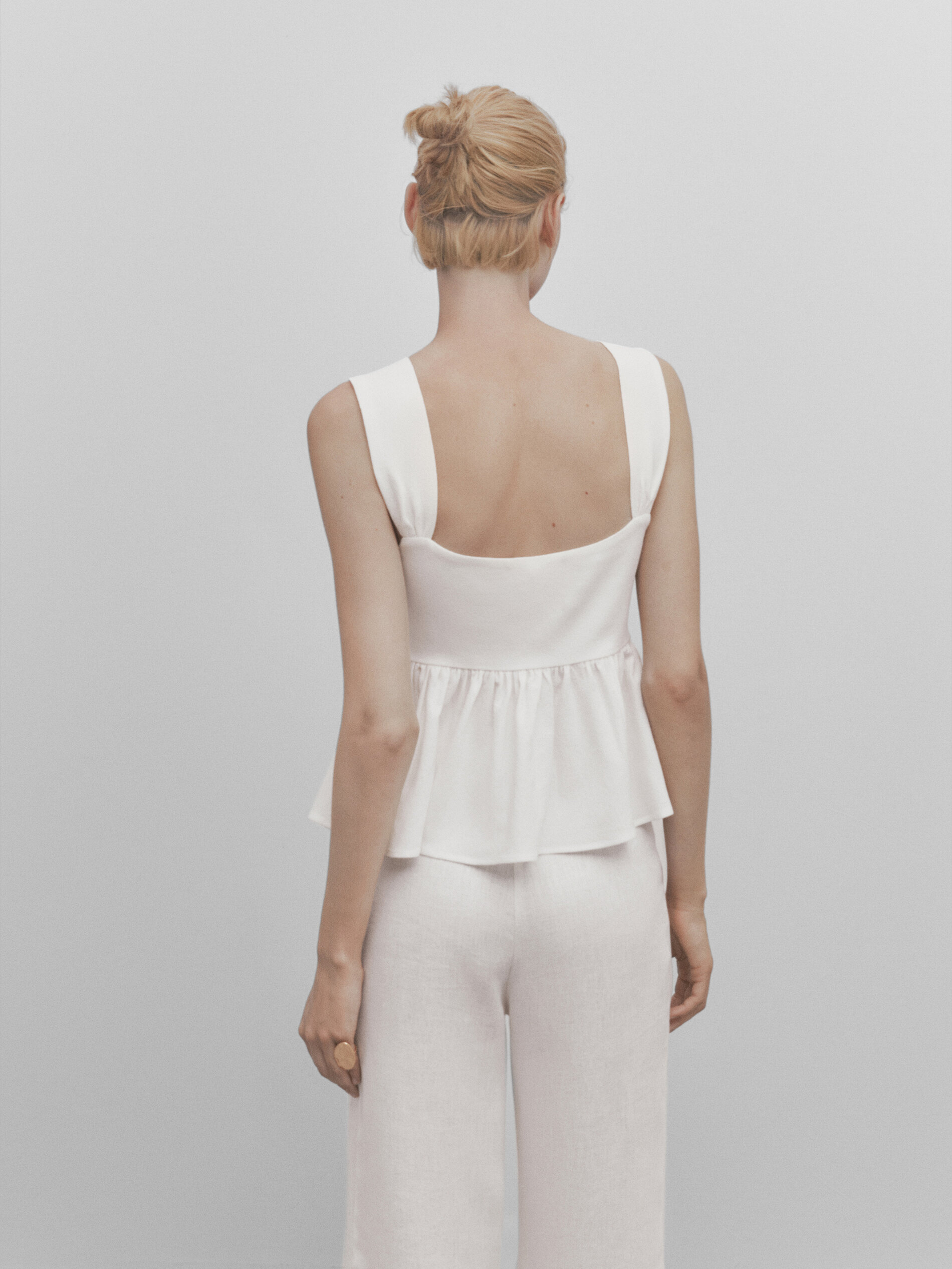 Cream dressy sales top