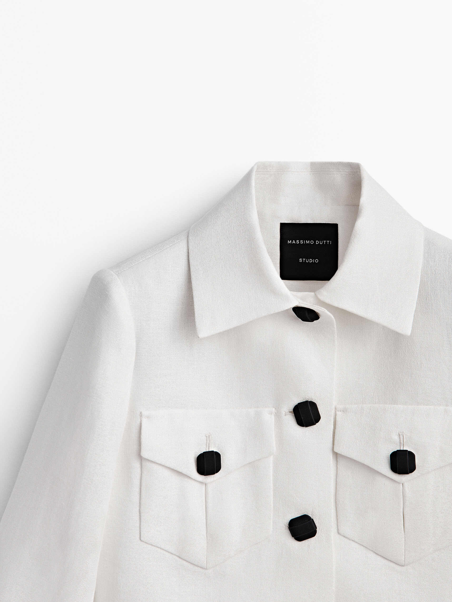 White linen short best sale jacket