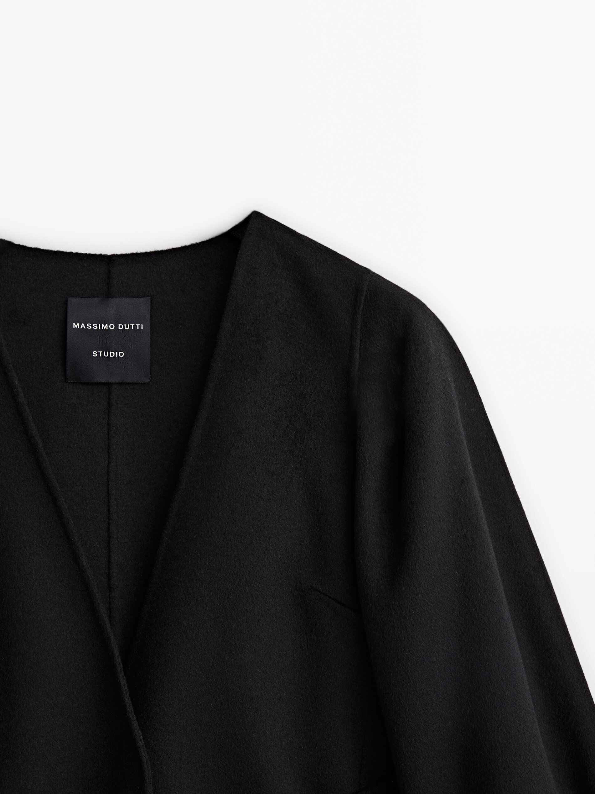 Black peplum coat outlet