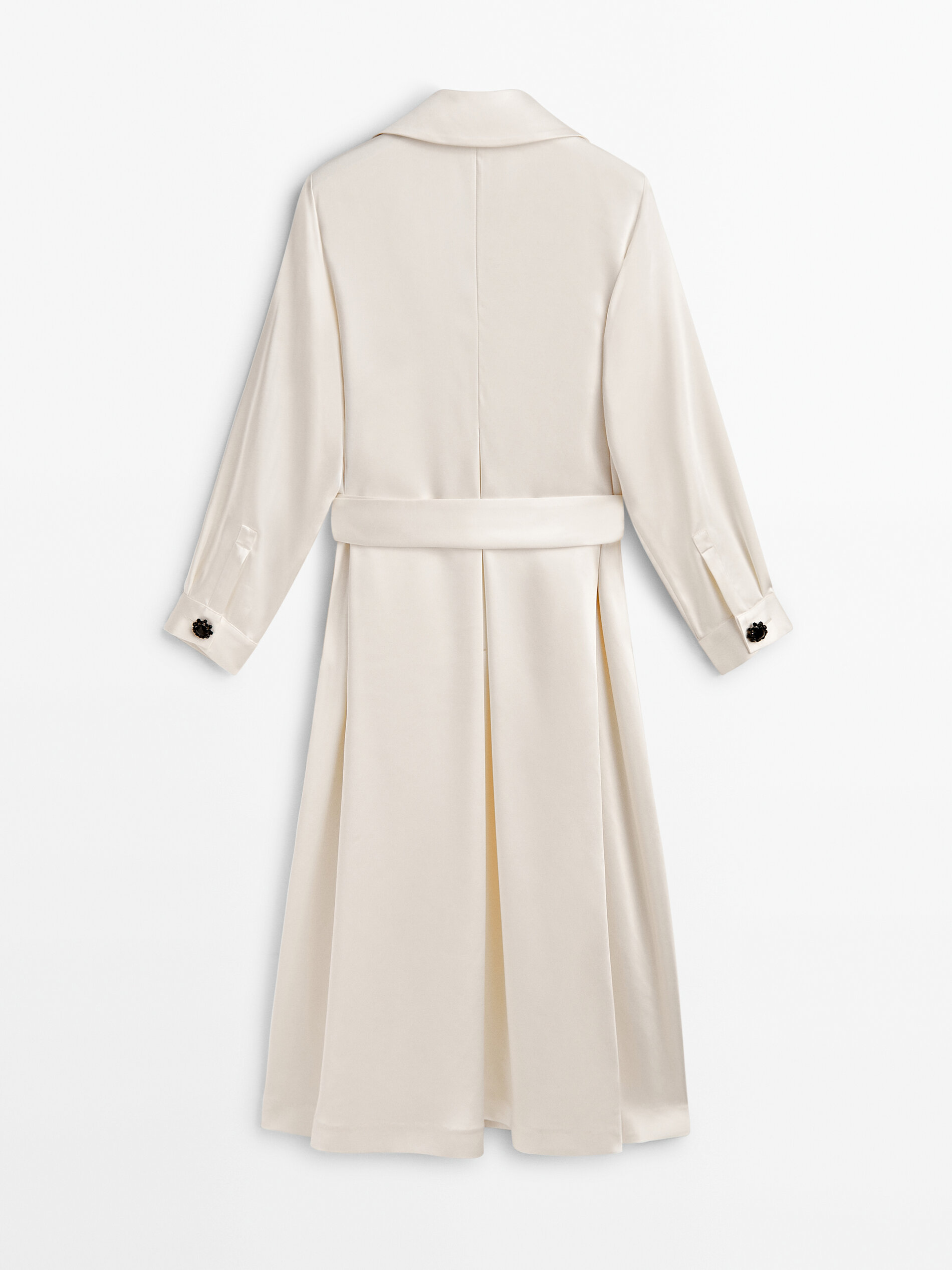 Massimo dutti cream coat top