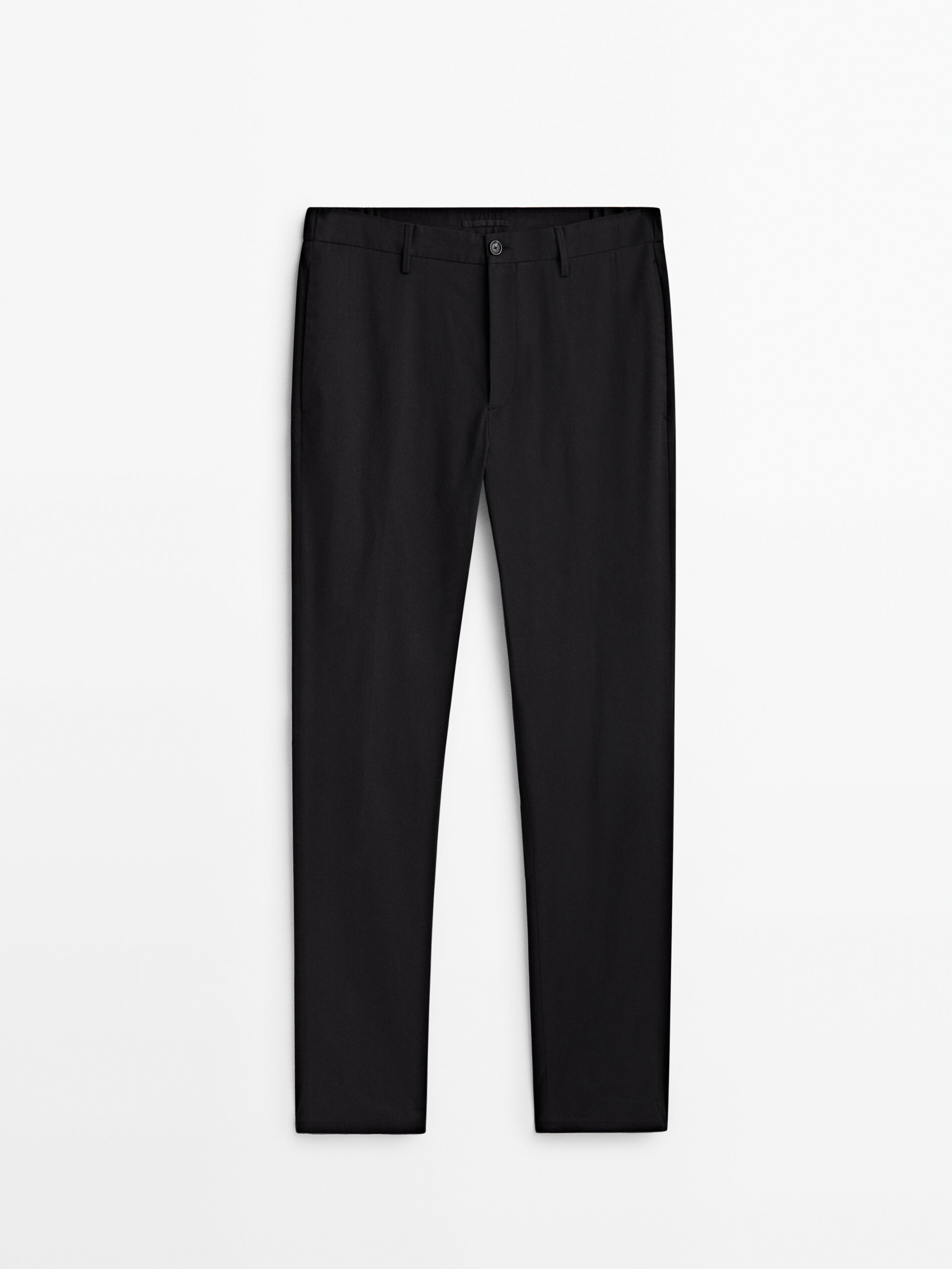 Mens stripe track pants skinny top fit stretch trouser elastic jogger