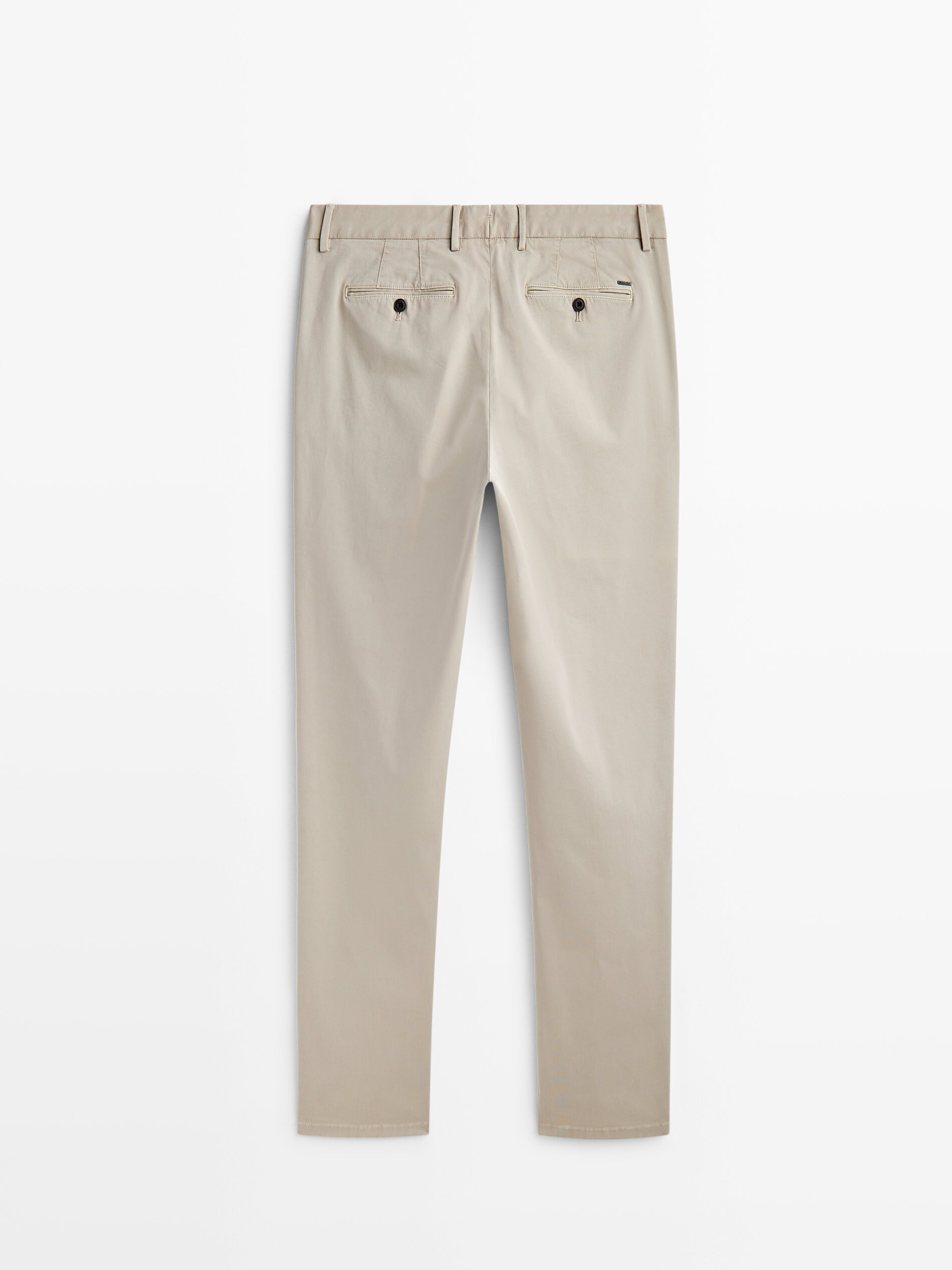 Pantal n chino estructura ottoman slim fit Beige Azul Marino