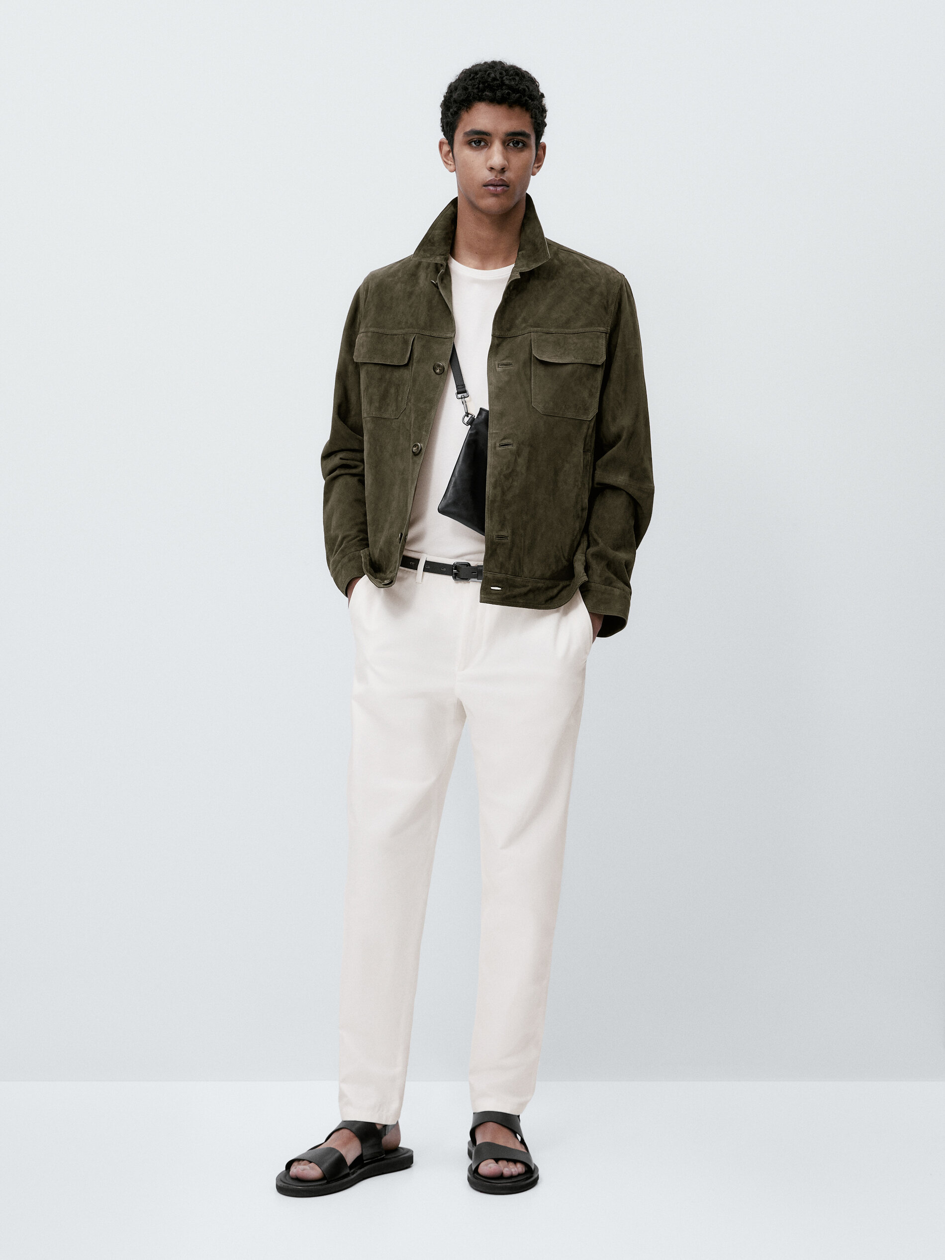 Slim fit top canvas jacket