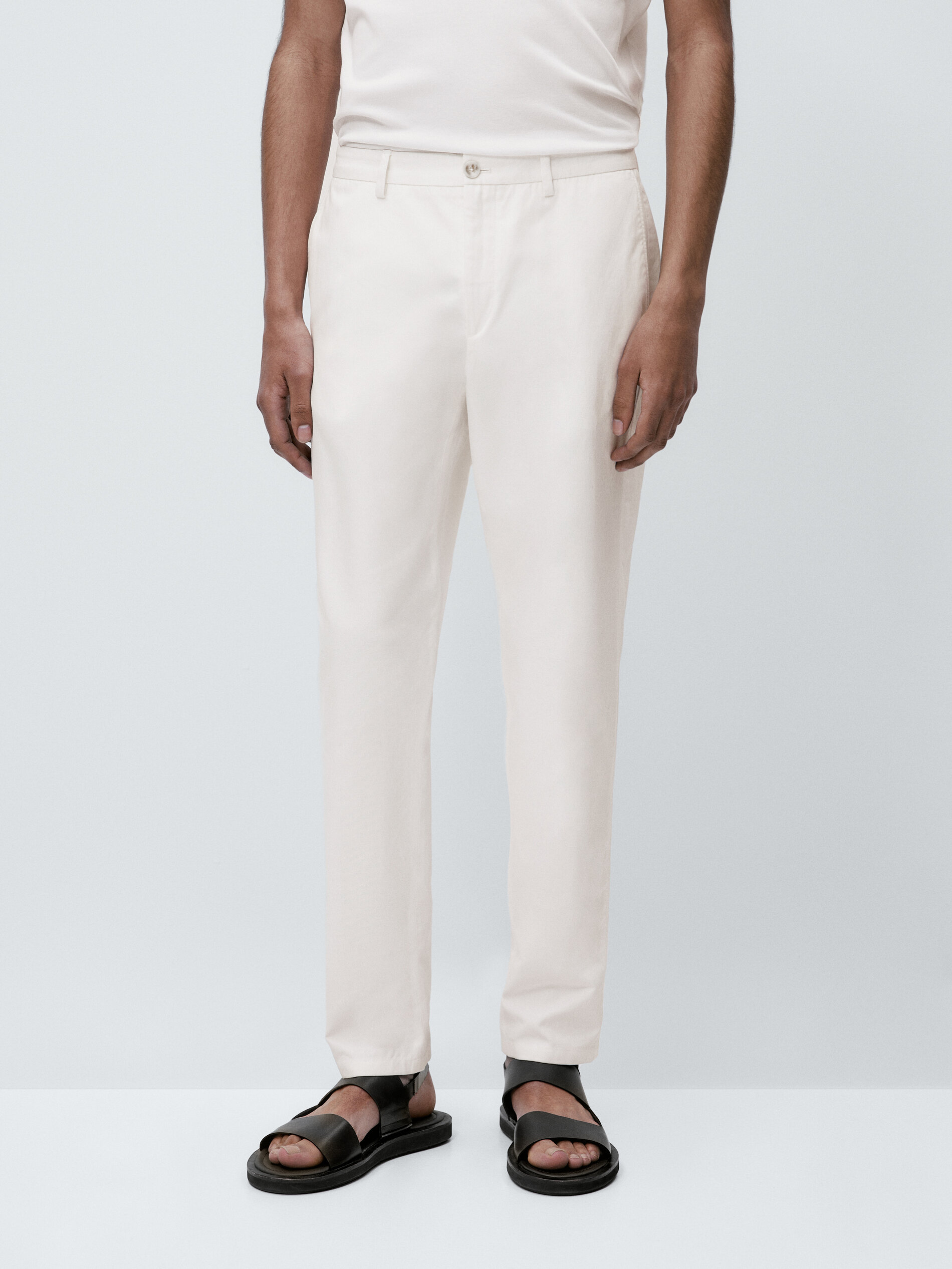 Pantal n chino canvas relaxed fit