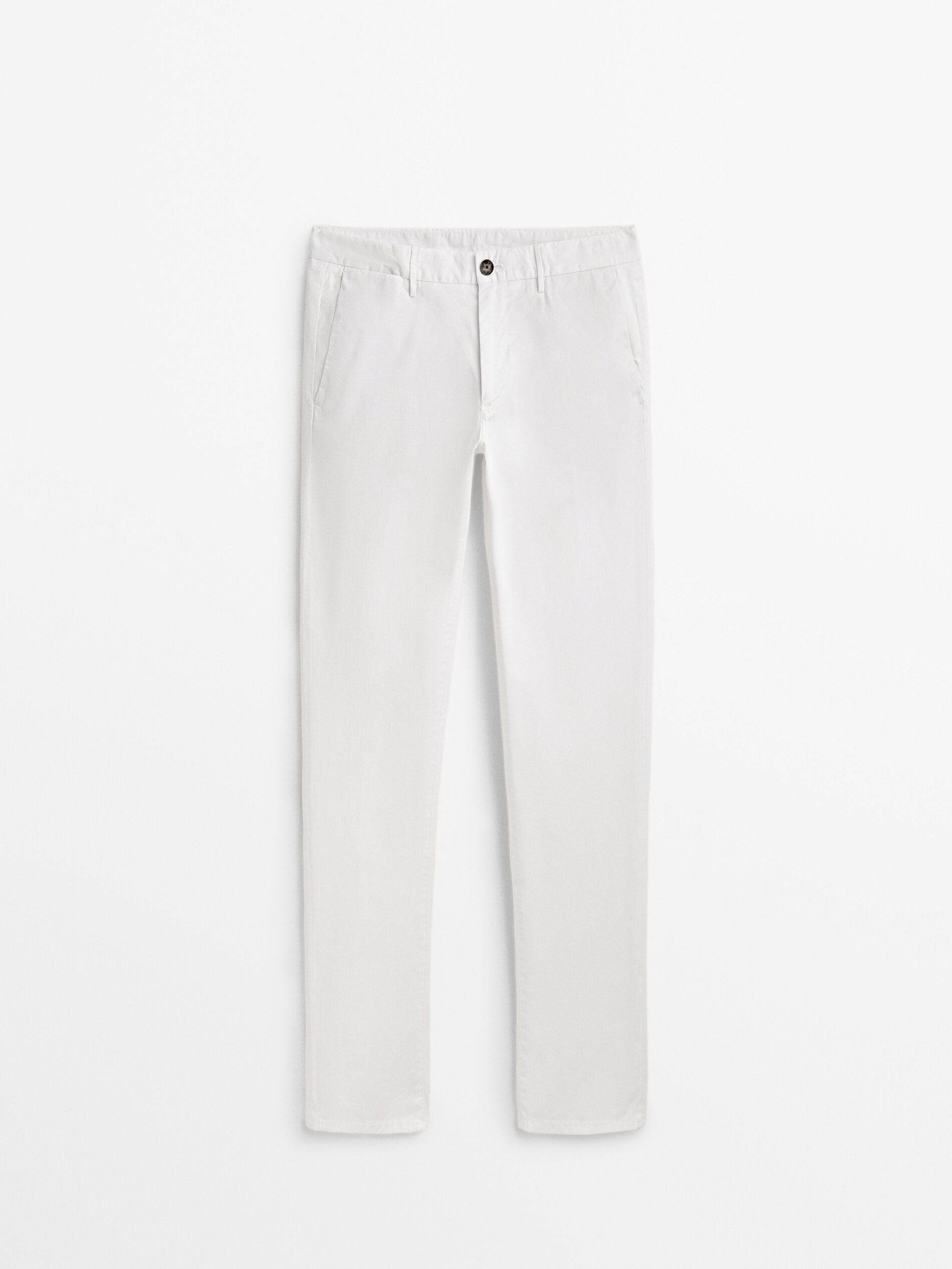 Chinos  Cotton Pants  Silver