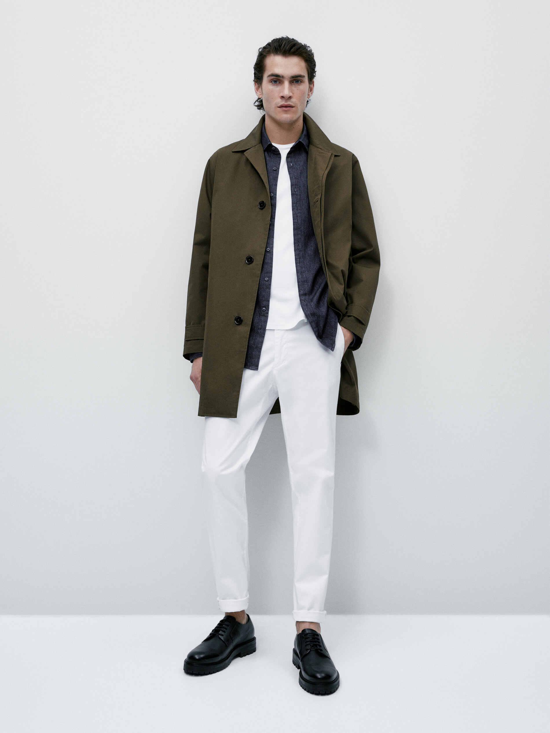 Massimo dutti on sale trench coat mens