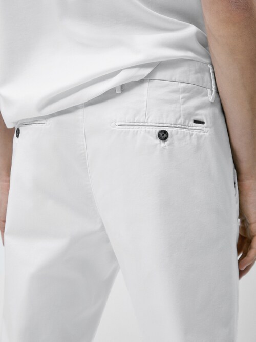 Pantalón Tipo Chino Blanco Hombre – El Capote