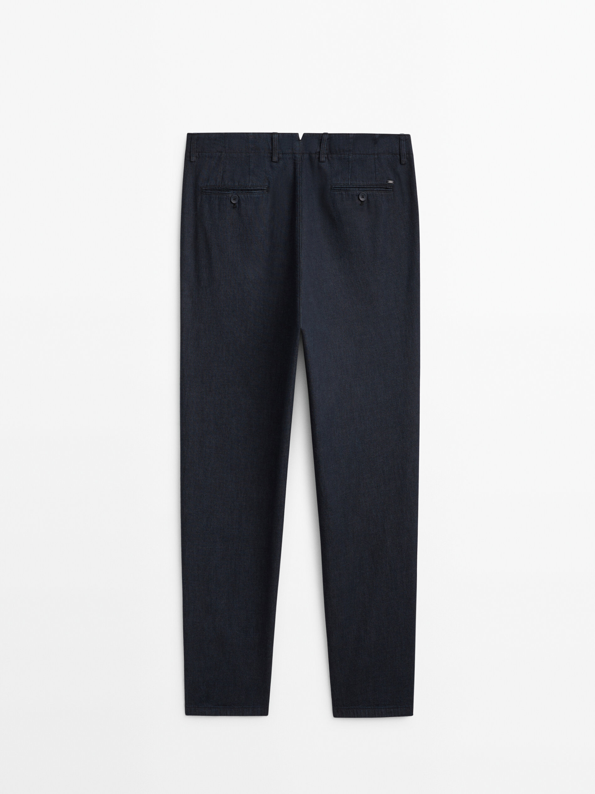 Pantal n vaquero desencolado pinzas relaxed fit Indigo Vestir