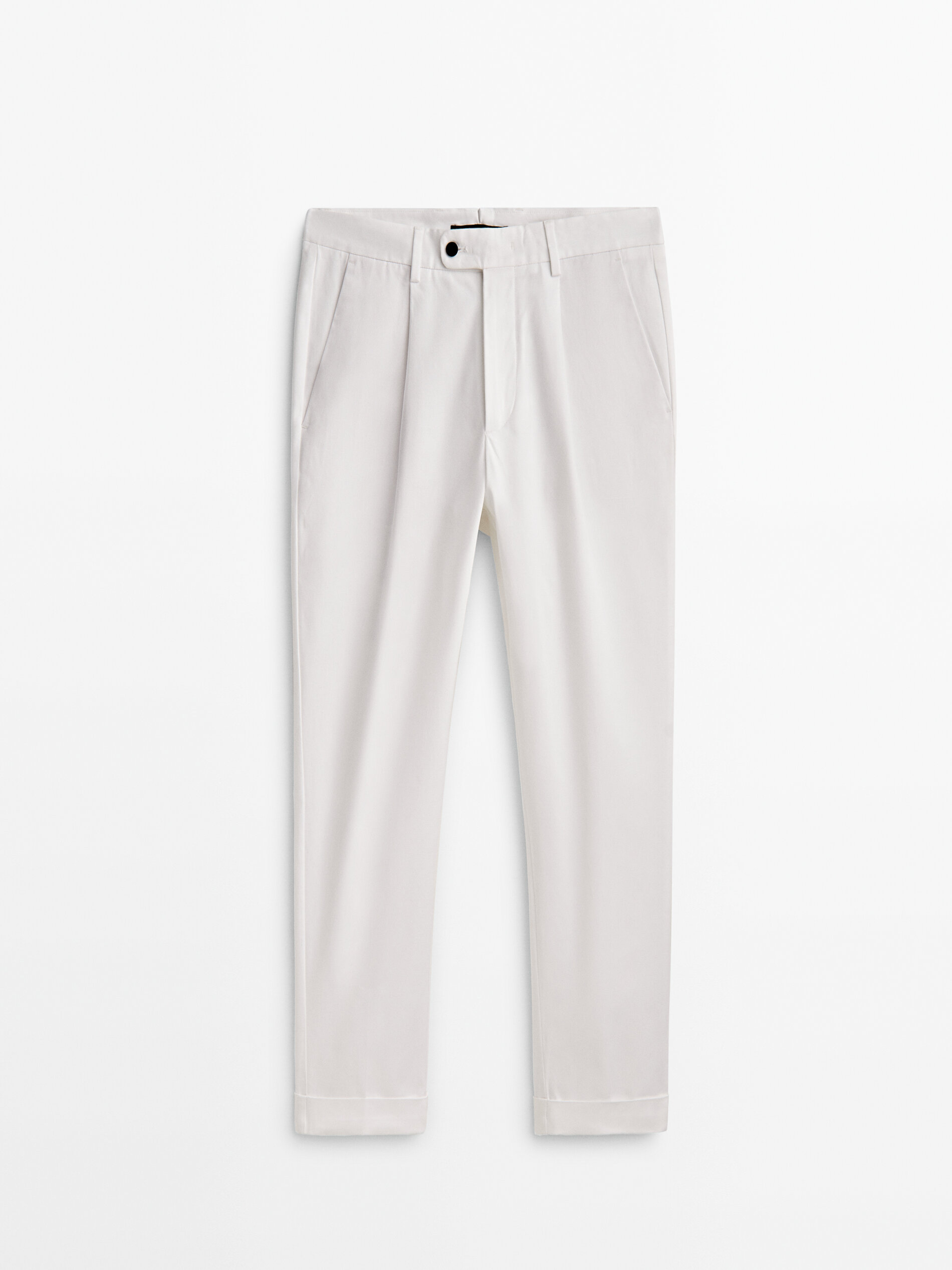 Straight pants Massimo Dutti Gold size 12 UK in Viscose - 21723548