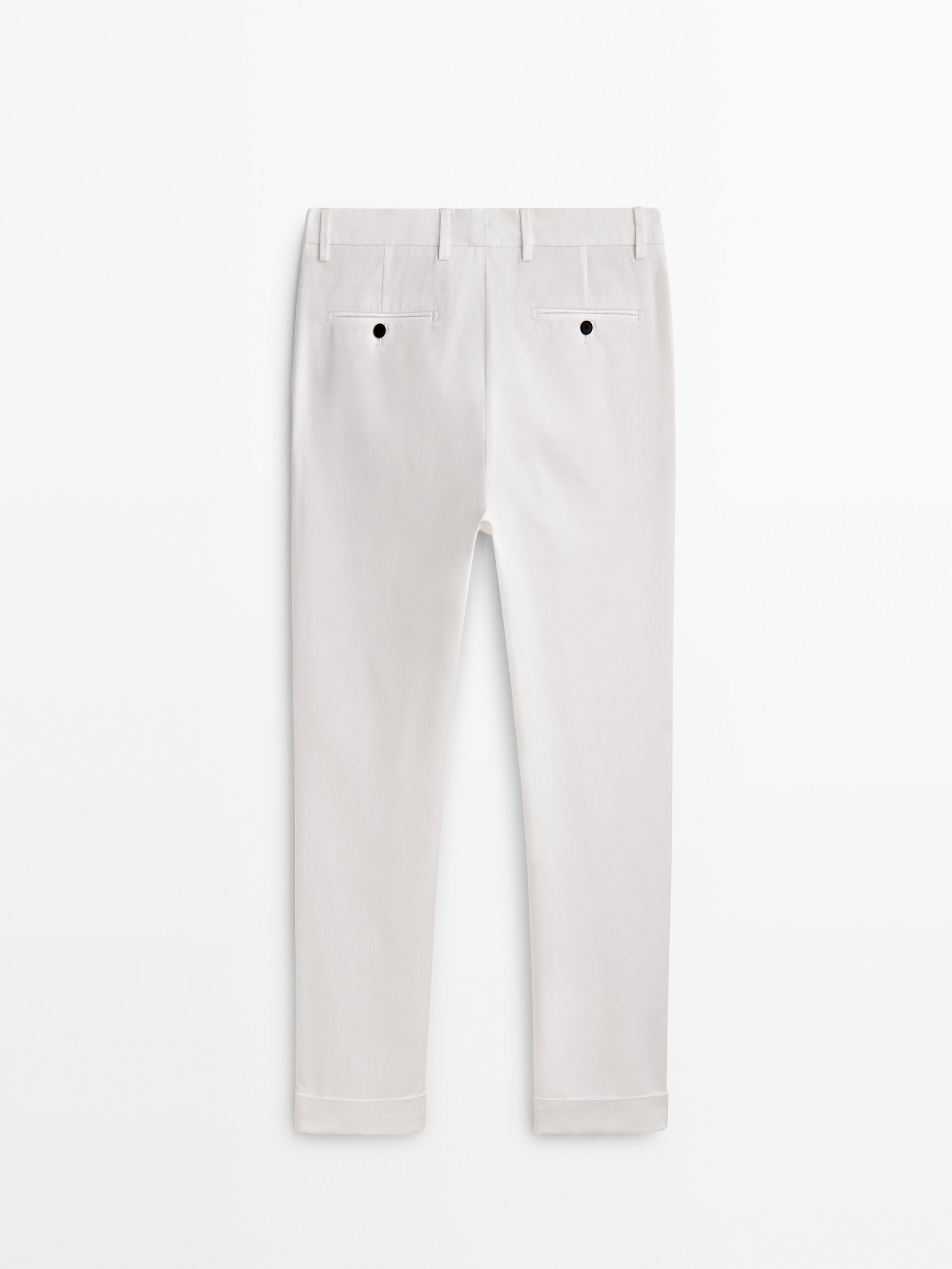 Massimo dutti pantalon blanco sales