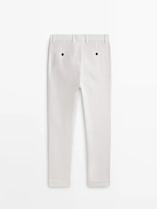 Allergi stil Eastern Darted tapered fit trousers - Studio - Massimo Dutti