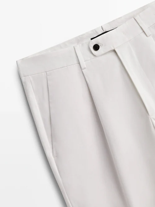 Allergi stil Eastern Darted tapered fit trousers - Studio - Massimo Dutti