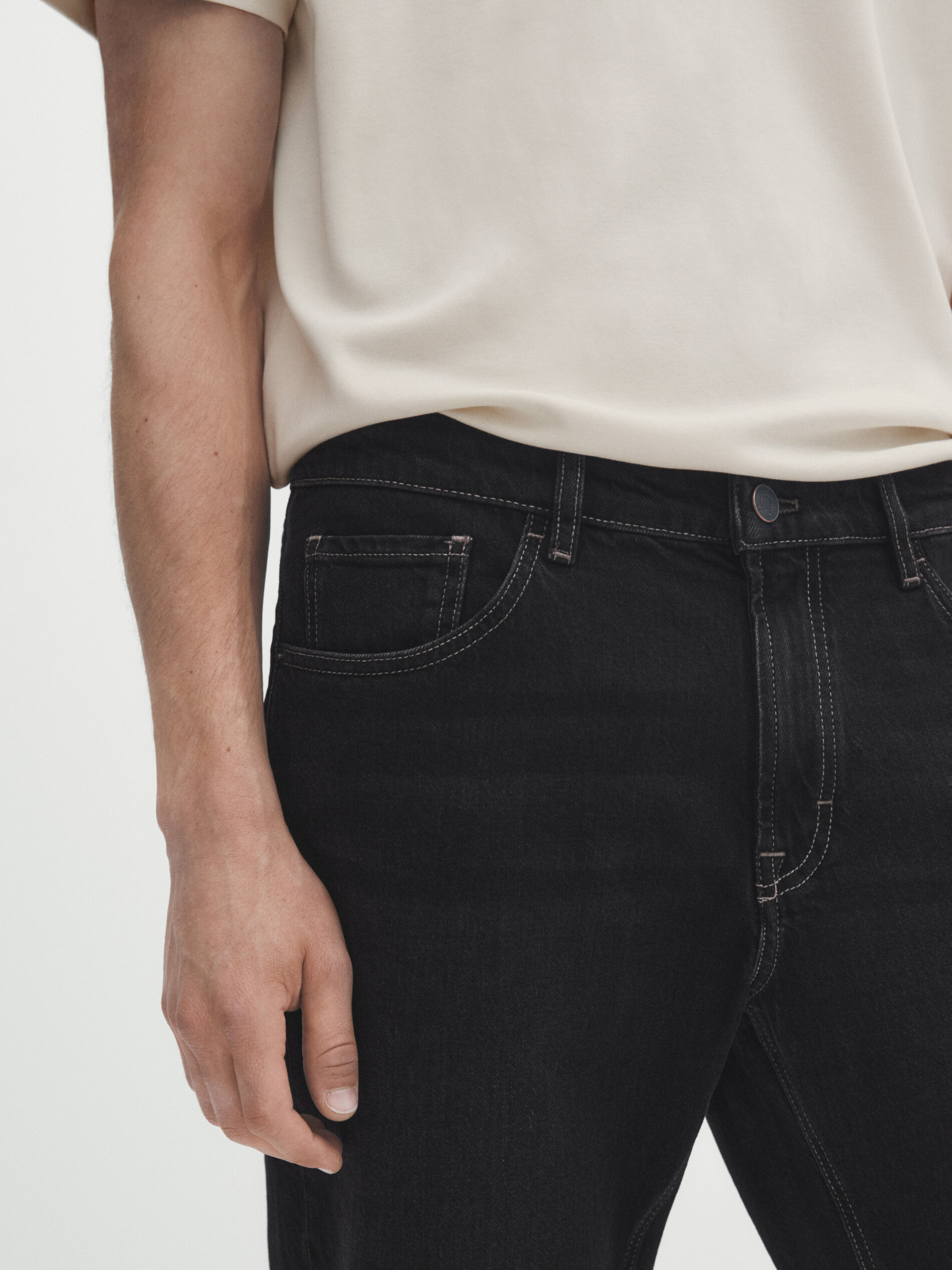 Pantalones tapered online fit hombre