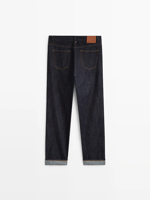 Relaxed fit selvedge jeans · Indigo · Dressy