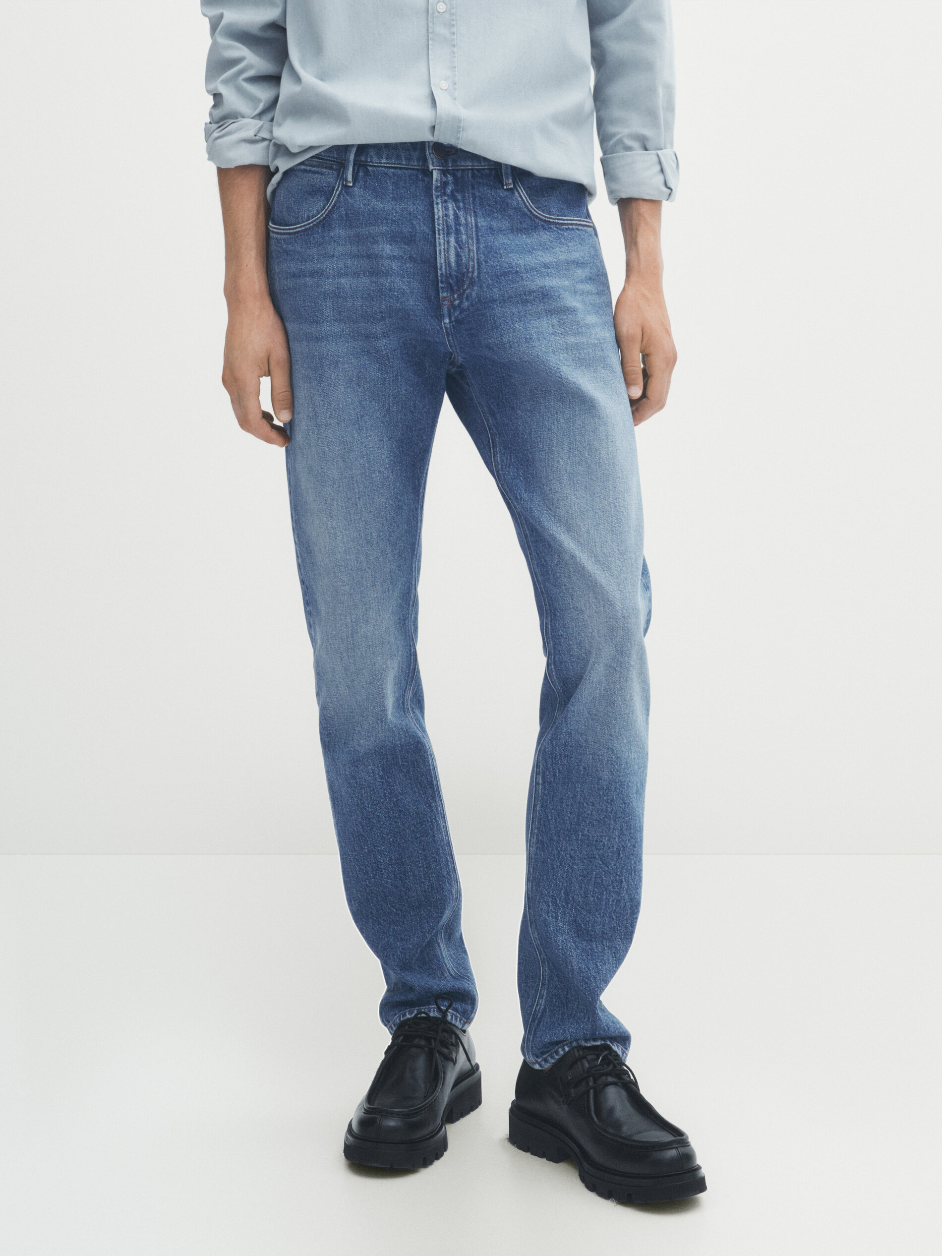 Jeans stone wash slim fit