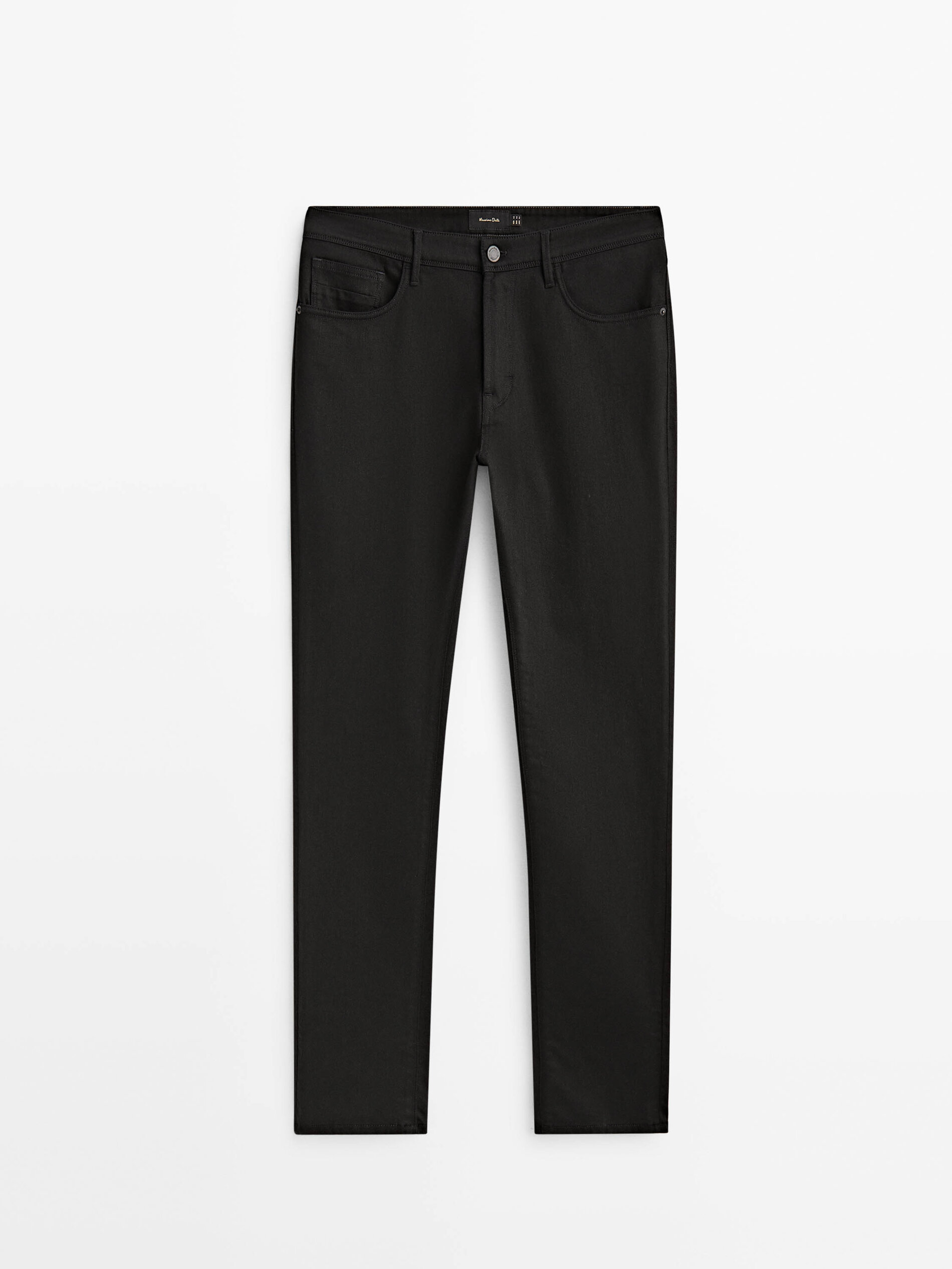 Tapered fit jeans Black Dressy Massimo Dutti
