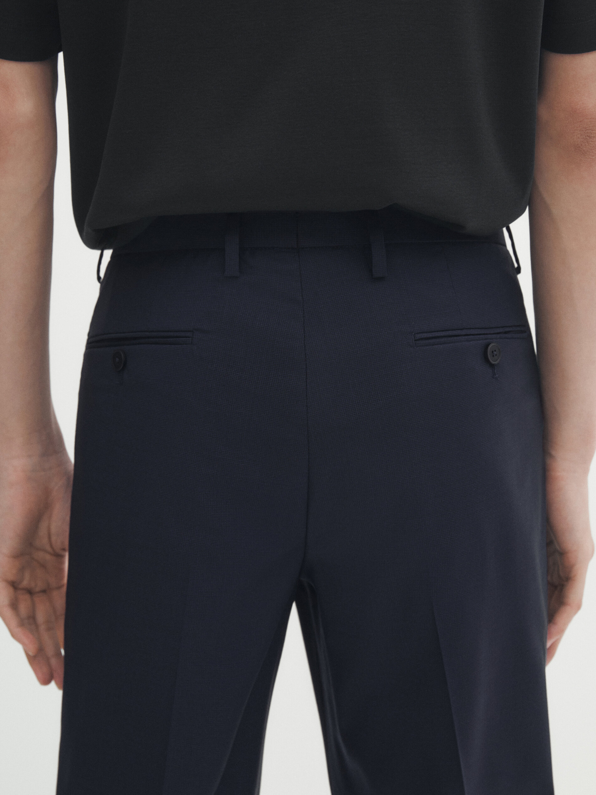 Slimfit 120s pure wool trousers with elastic waistband LIGHT GREY Pal  Zileri  Shop Online