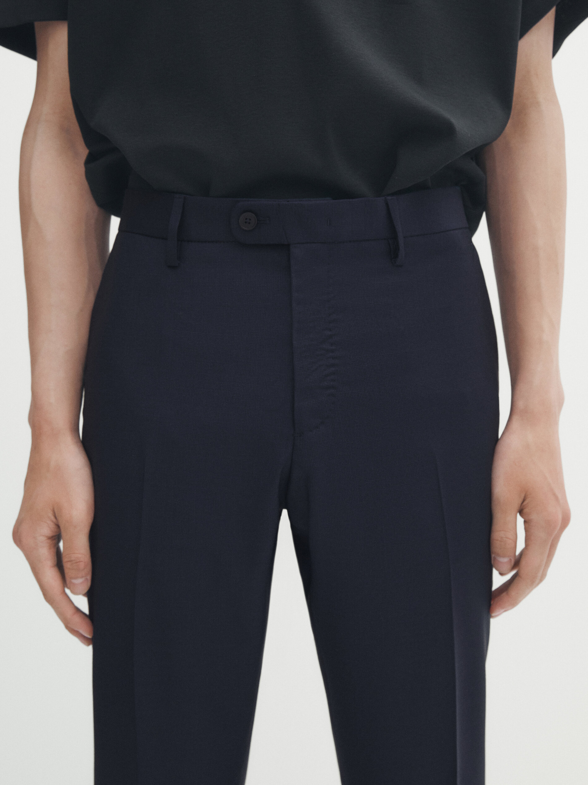 Tailored Fit Pure Wool Trousers  JAEGER  MS