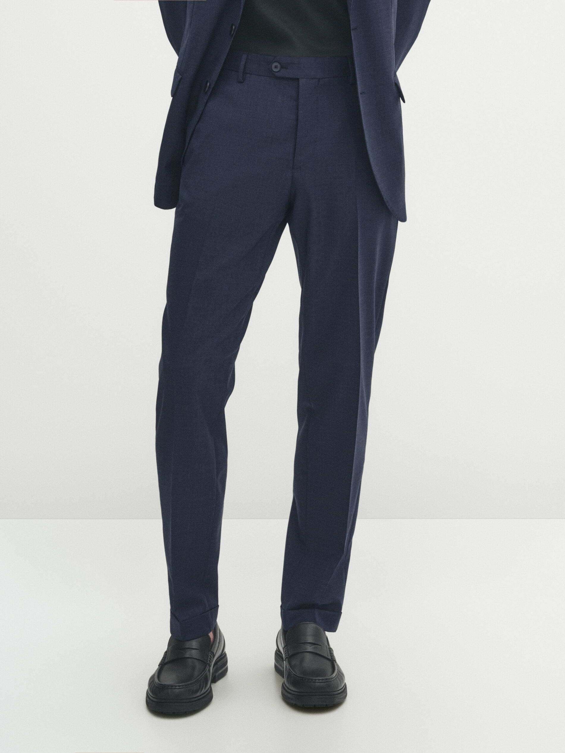 Slim Fit Suit trousers - Dark grey-green - Men | H&M IN