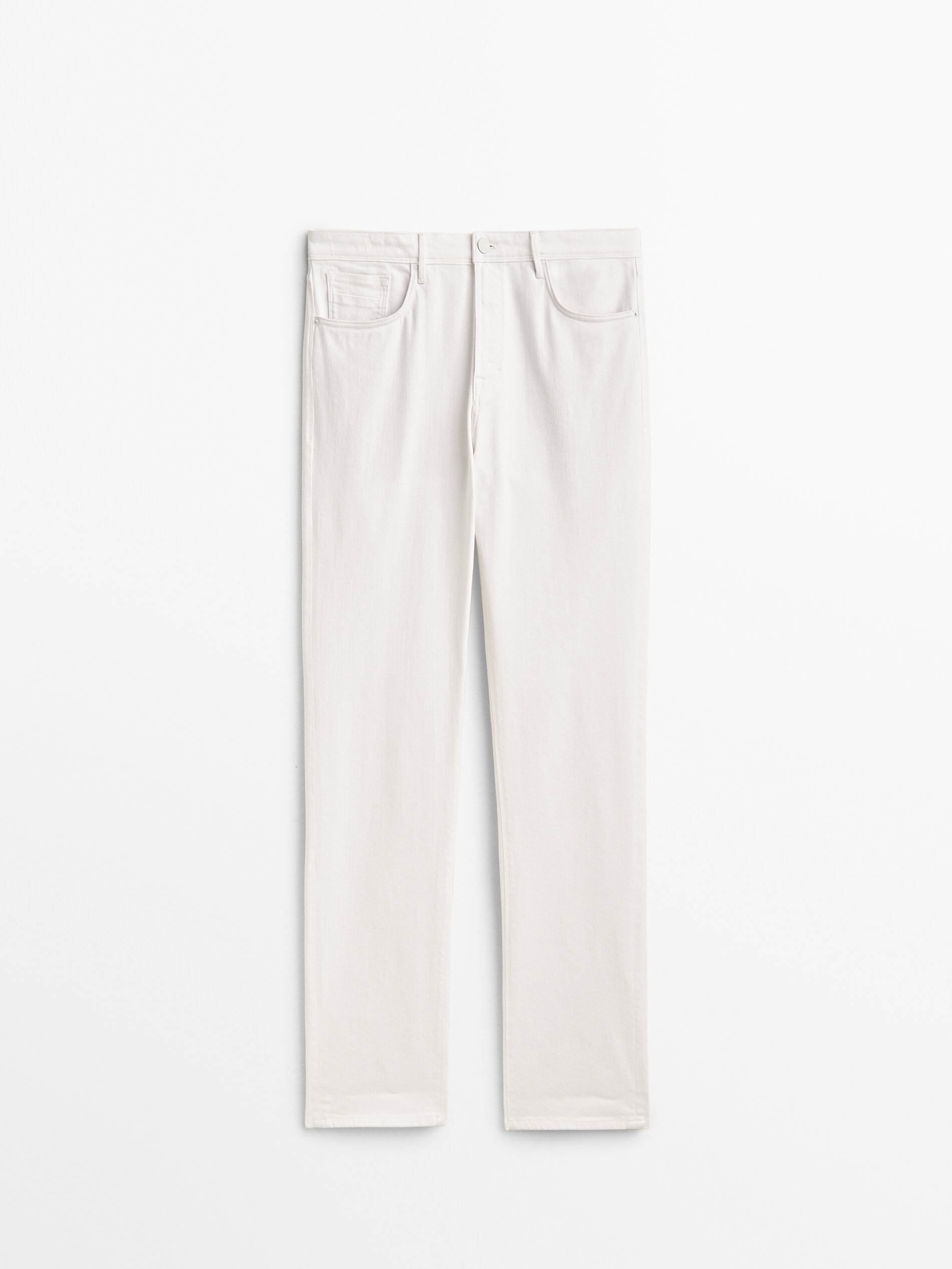 White tapered jeans discount