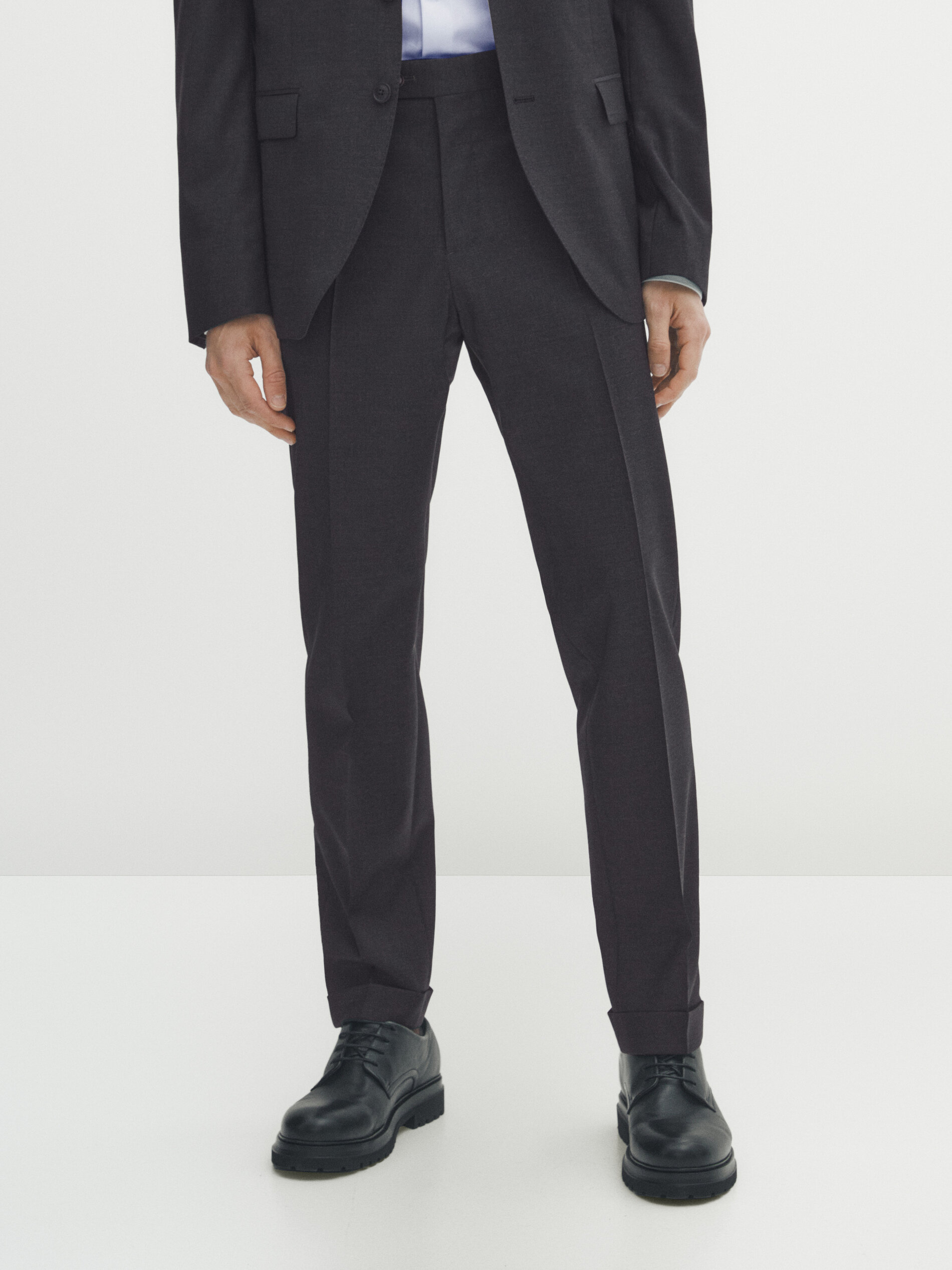Slim Wool Stretch Suit Trousers Calvin Klein  K10K103084479