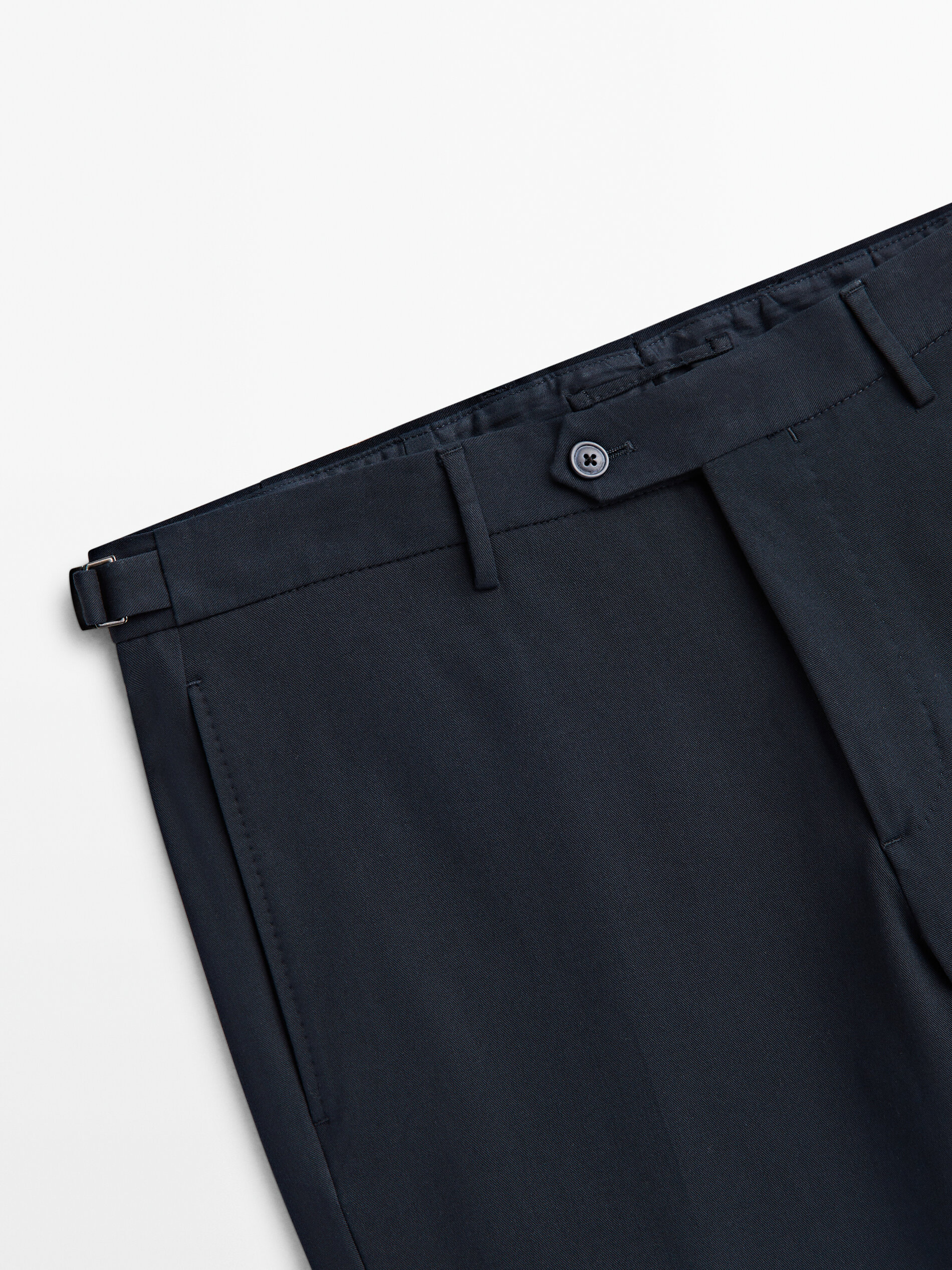 Buy Men Blue Slim Fit Textured Casual Trousers Online  755826  Allen Solly