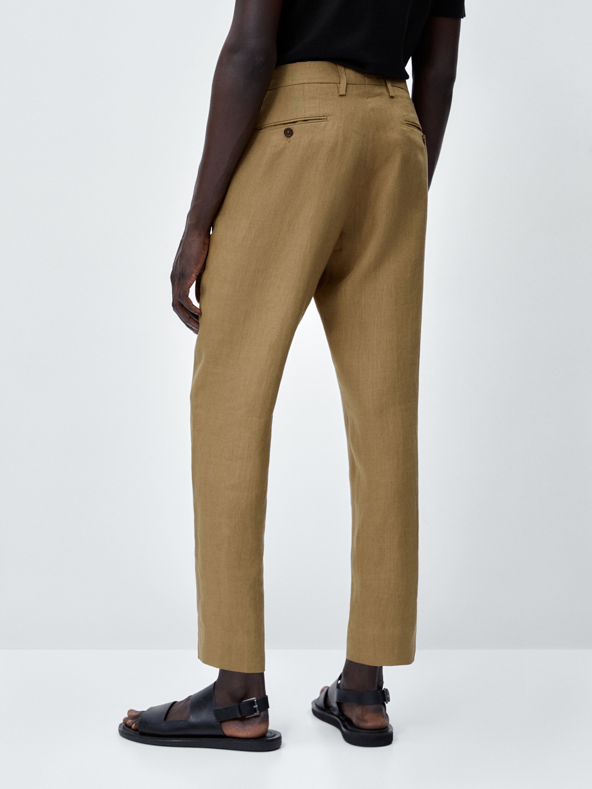 Pantalon lino hombre massimo dutti sales