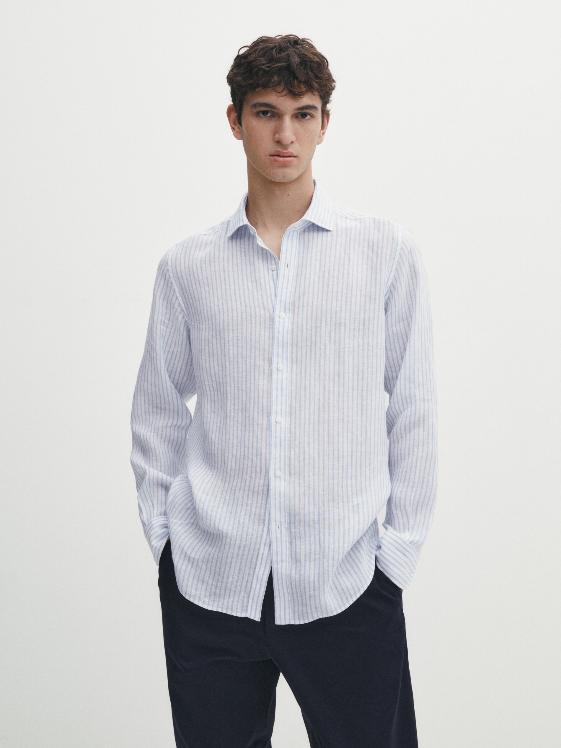 Massimo dutti clearance camicia lino uomo