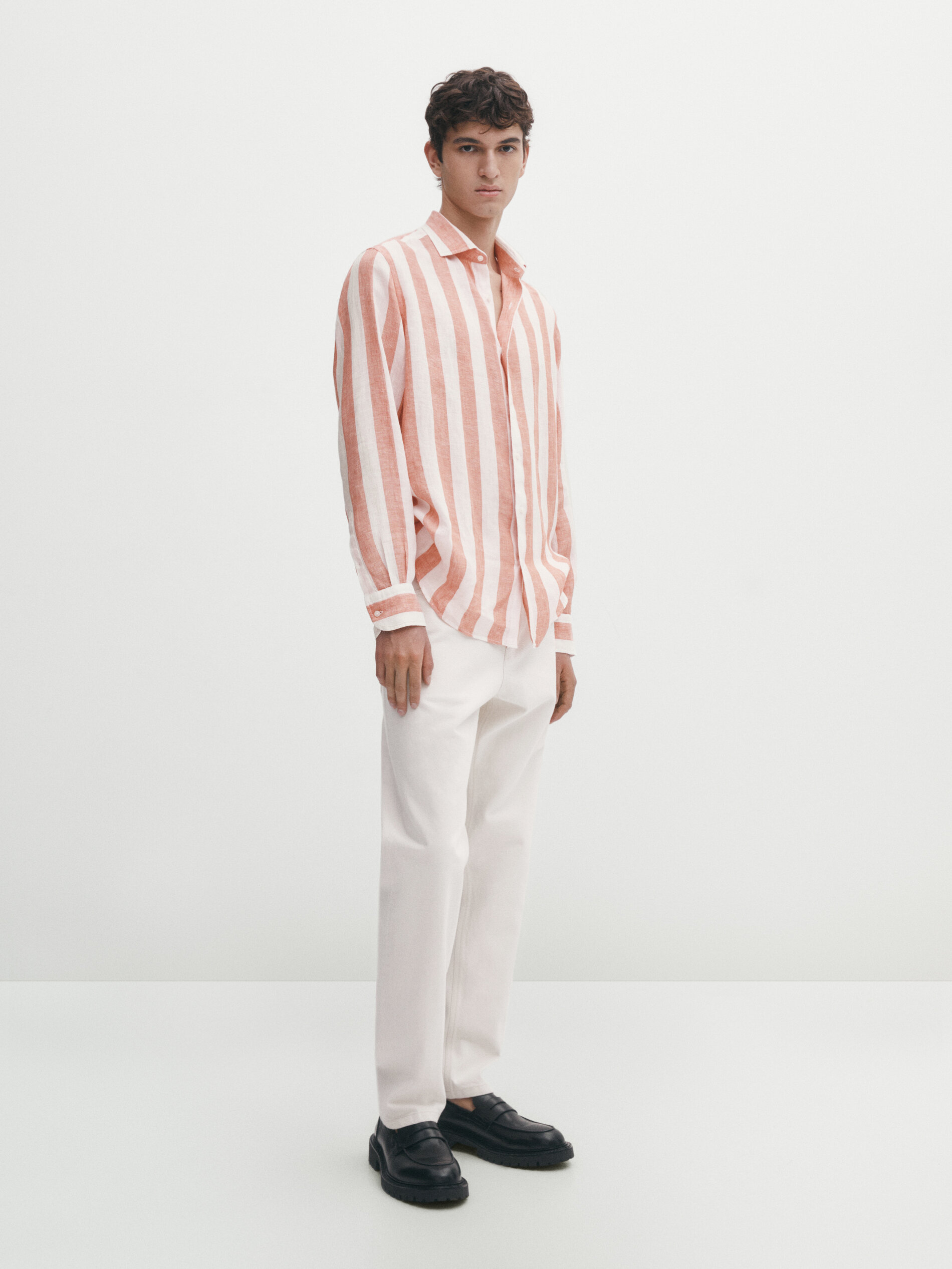 Massimo dutti camicia lino hotsell uomo