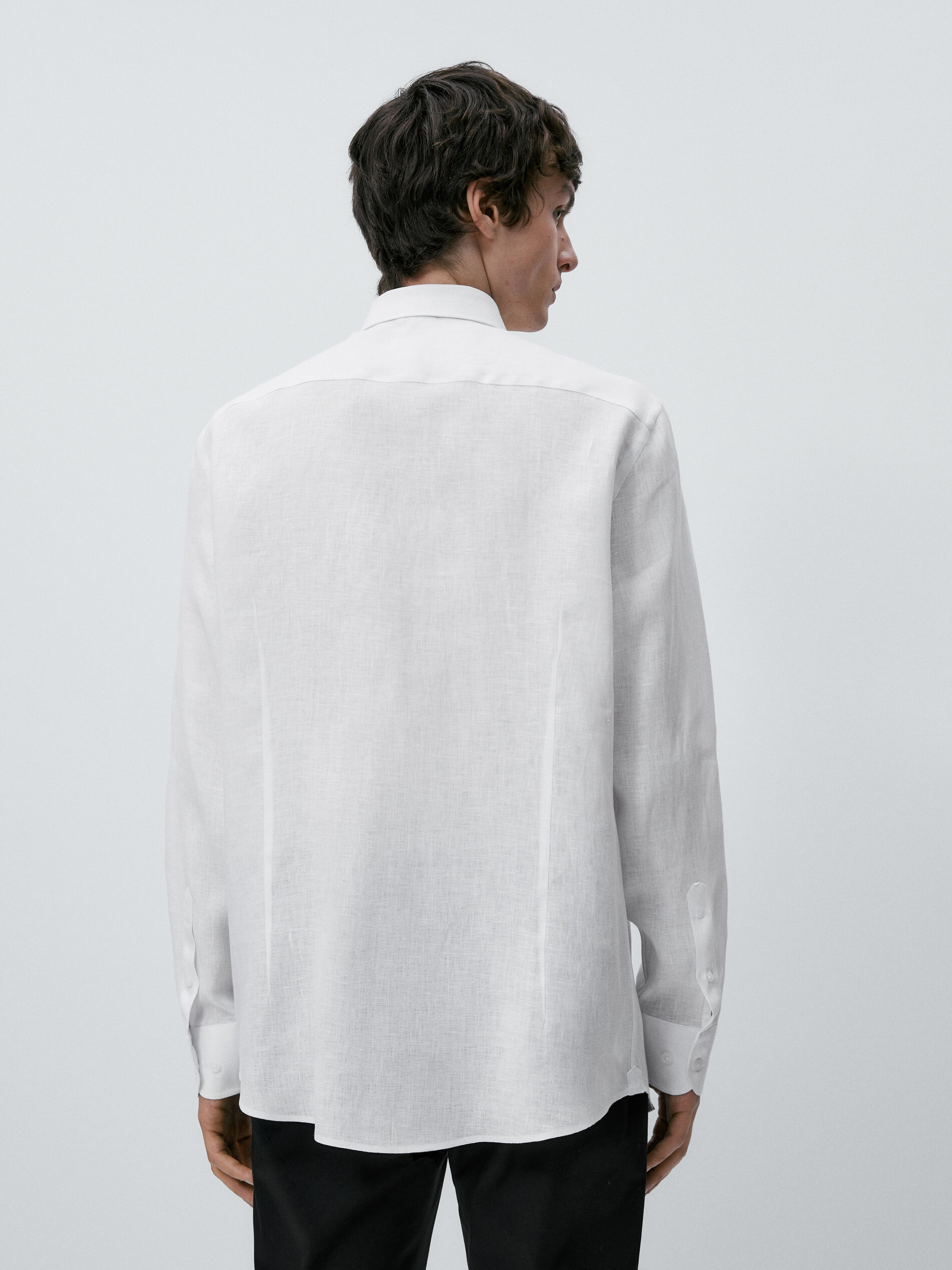 Camisa 100 lino slim fit