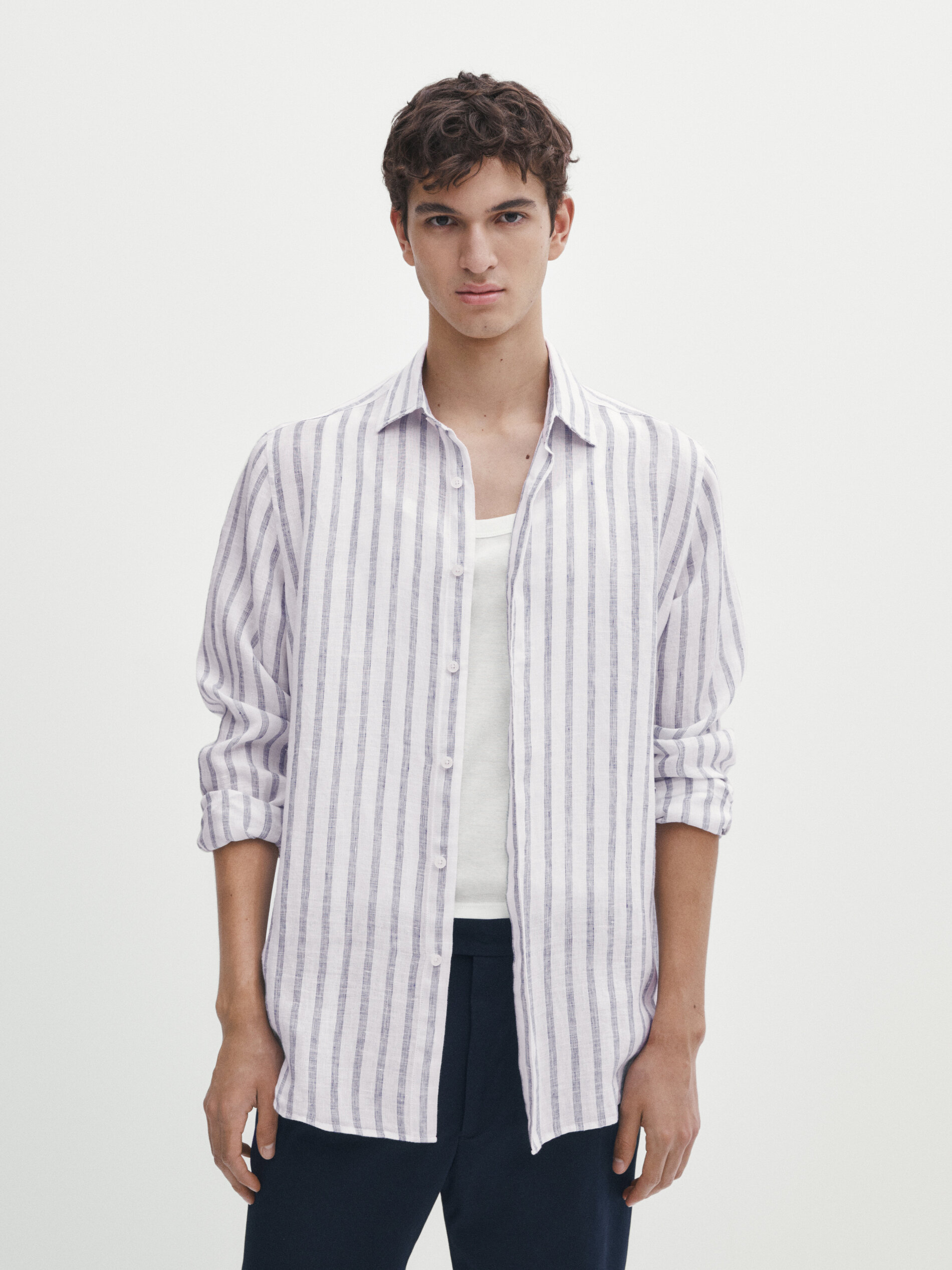 Massimo dutti hotsell camisa lino hombre