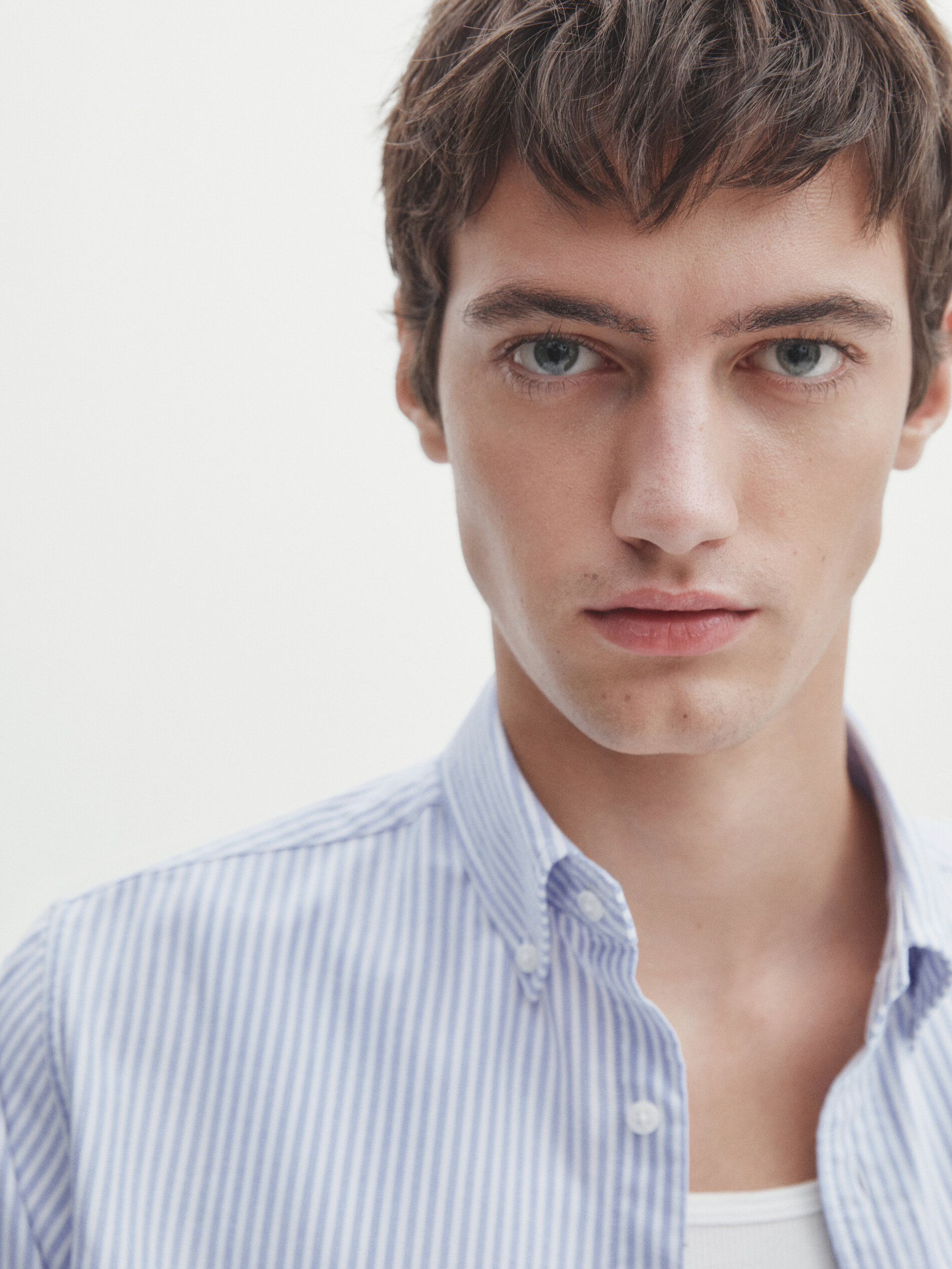 Massimo Dutti REGULAR FIT OXFORD - Shirt - grey メンズ-