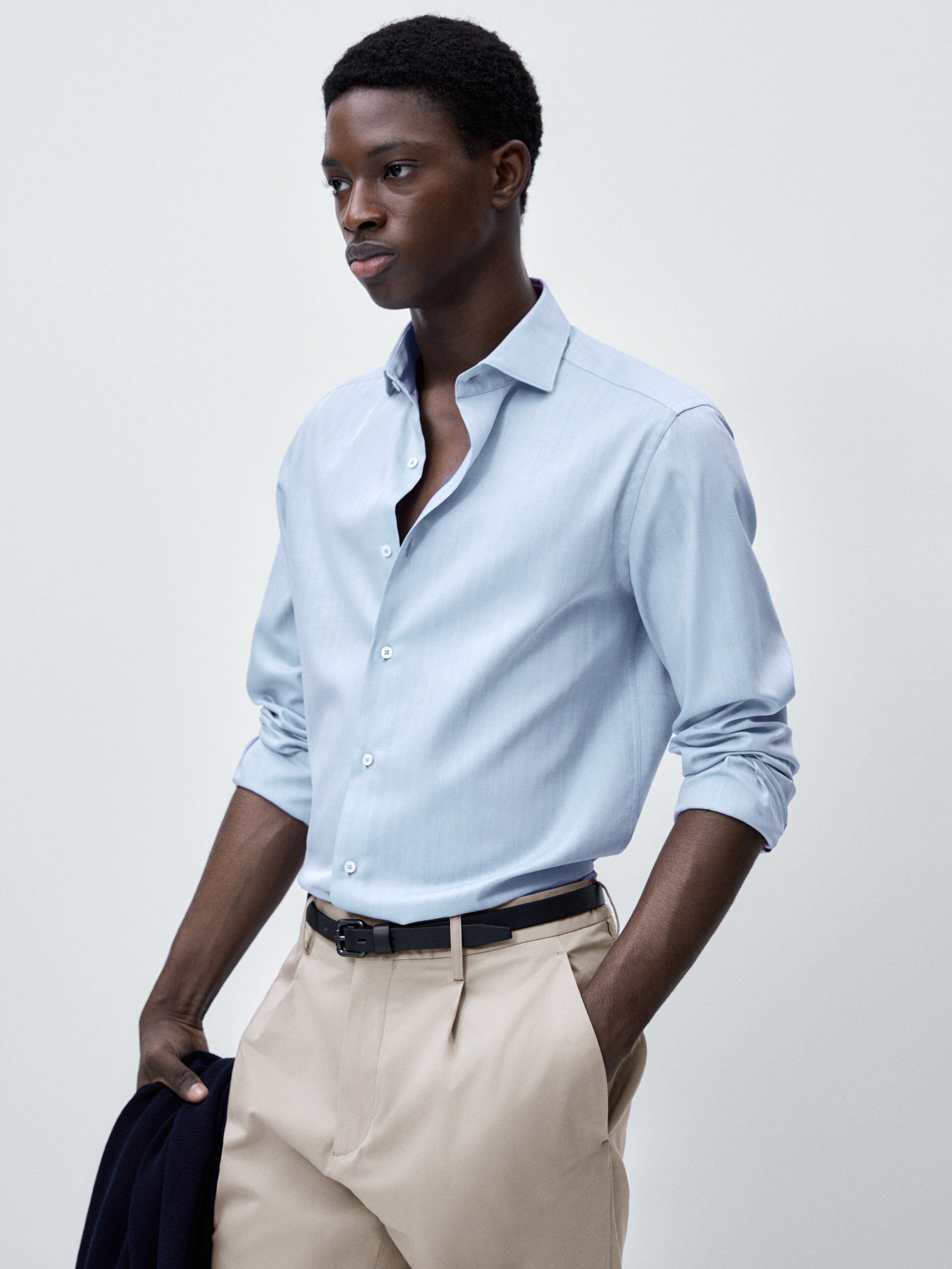 Herringbone shirt clearance