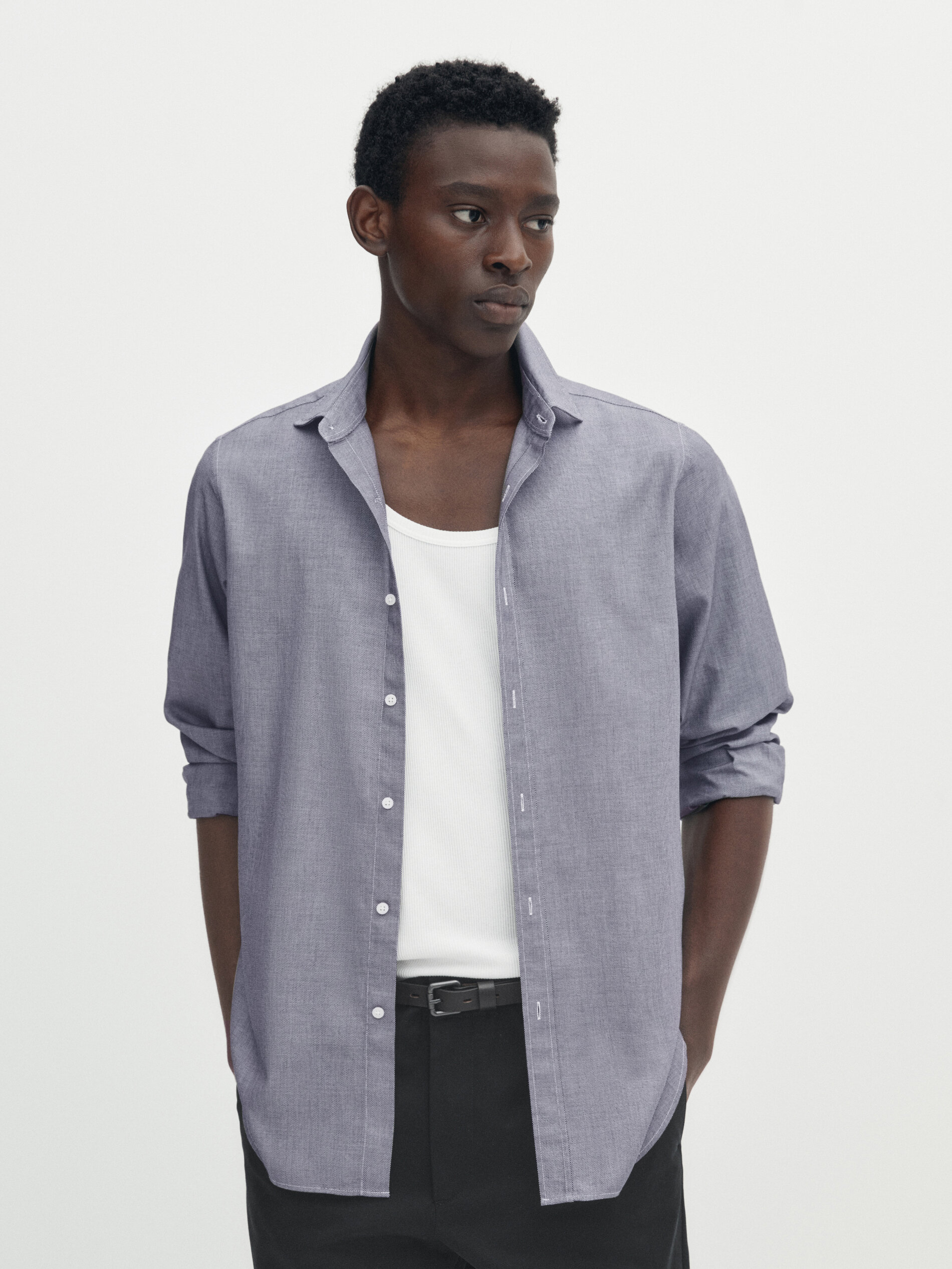 Camisas slim fit online massimo dutti